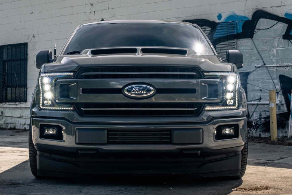 Faros LED Morimoto Xb Plug and Play para Ford F150 (18-20) - Montaje completo de repuesto (par/negro) (gen 2) LF501.2-ASM