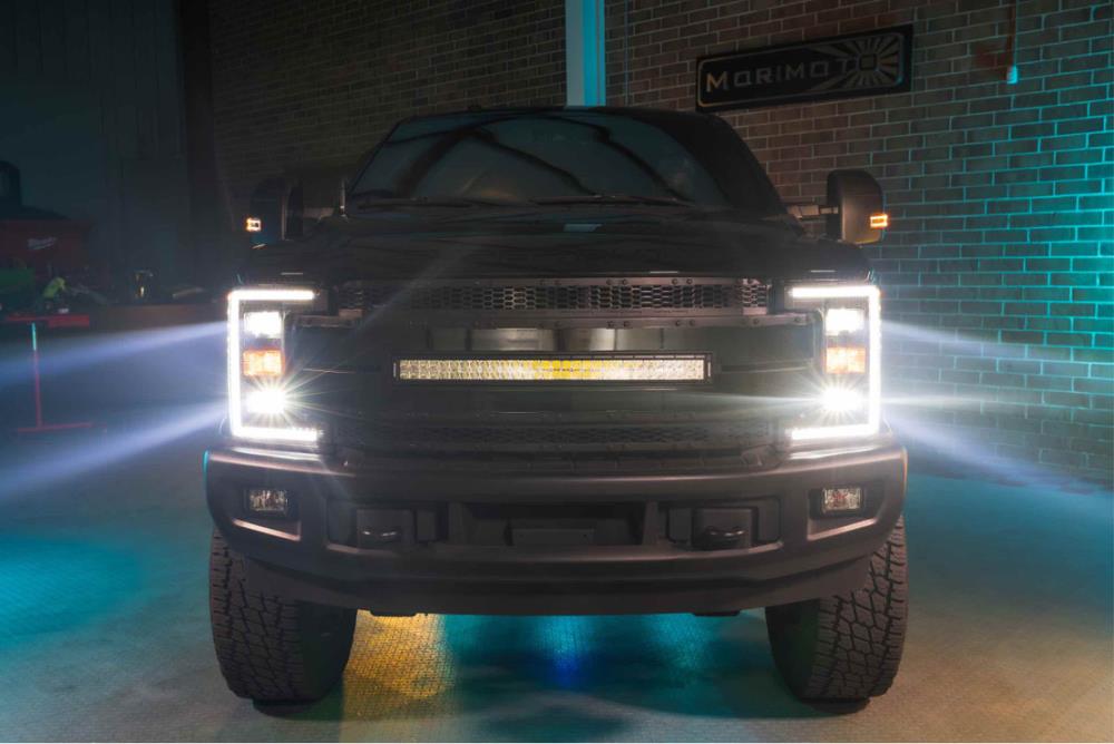 Faros LED híbridos Morimoto Xb Plug and Play para Ford Super Duty (17-19) (set/smoked) LF554