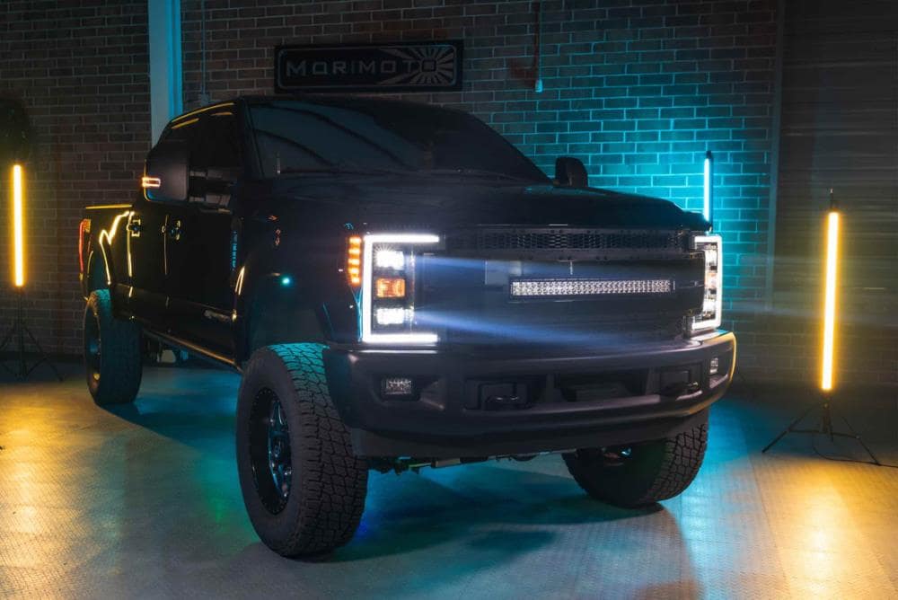 Faros LED híbridos Morimoto Xb Plug and Play para Ford Super Duty (17-19) (set/smoked) LF554