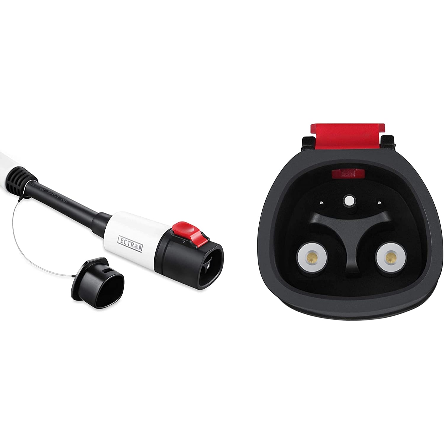 Cargador de Vehículo Eléctrico Lectron Tesla a J1772 40A 250V Adaptador de Cargador de Vehículo Eléctrico EV