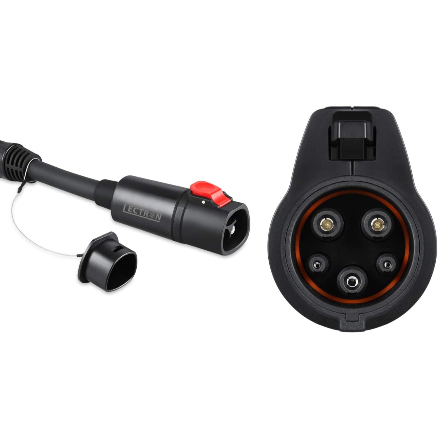 Cargador de Vehículo Eléctrico Lectron Tesla a J1772 40A 250V Adaptador de Cargador de Vehículo Eléctrico EV
