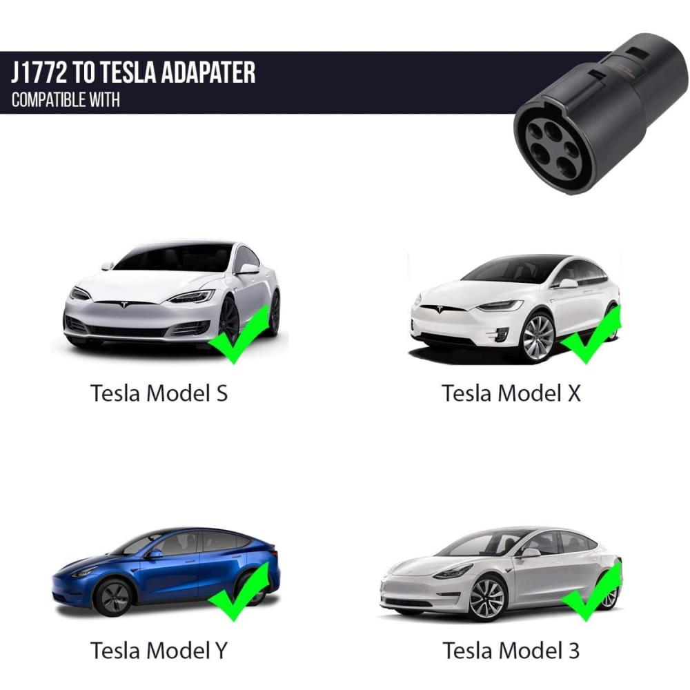 Adaptador de Cargador de Vehículo Eléctrico Lectron J1772 para Modelo 3/S/Y/X de Tesla Charger Adaptador de Cargador de Vehículo Eléctrico EV