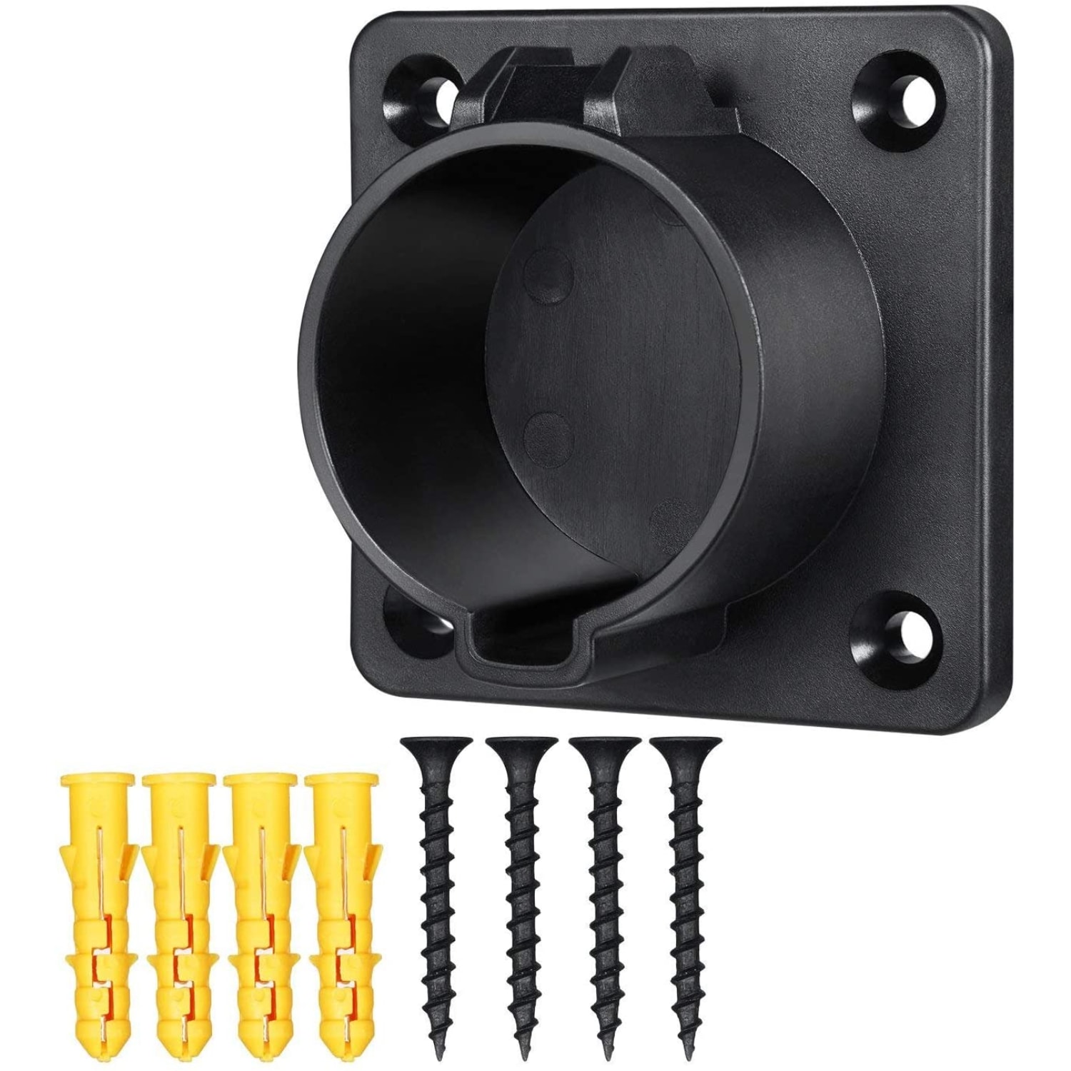 Cargador de coche eléctrico EV Lectron J1772 para pared con boquilla, montaje en muelle y gancho J