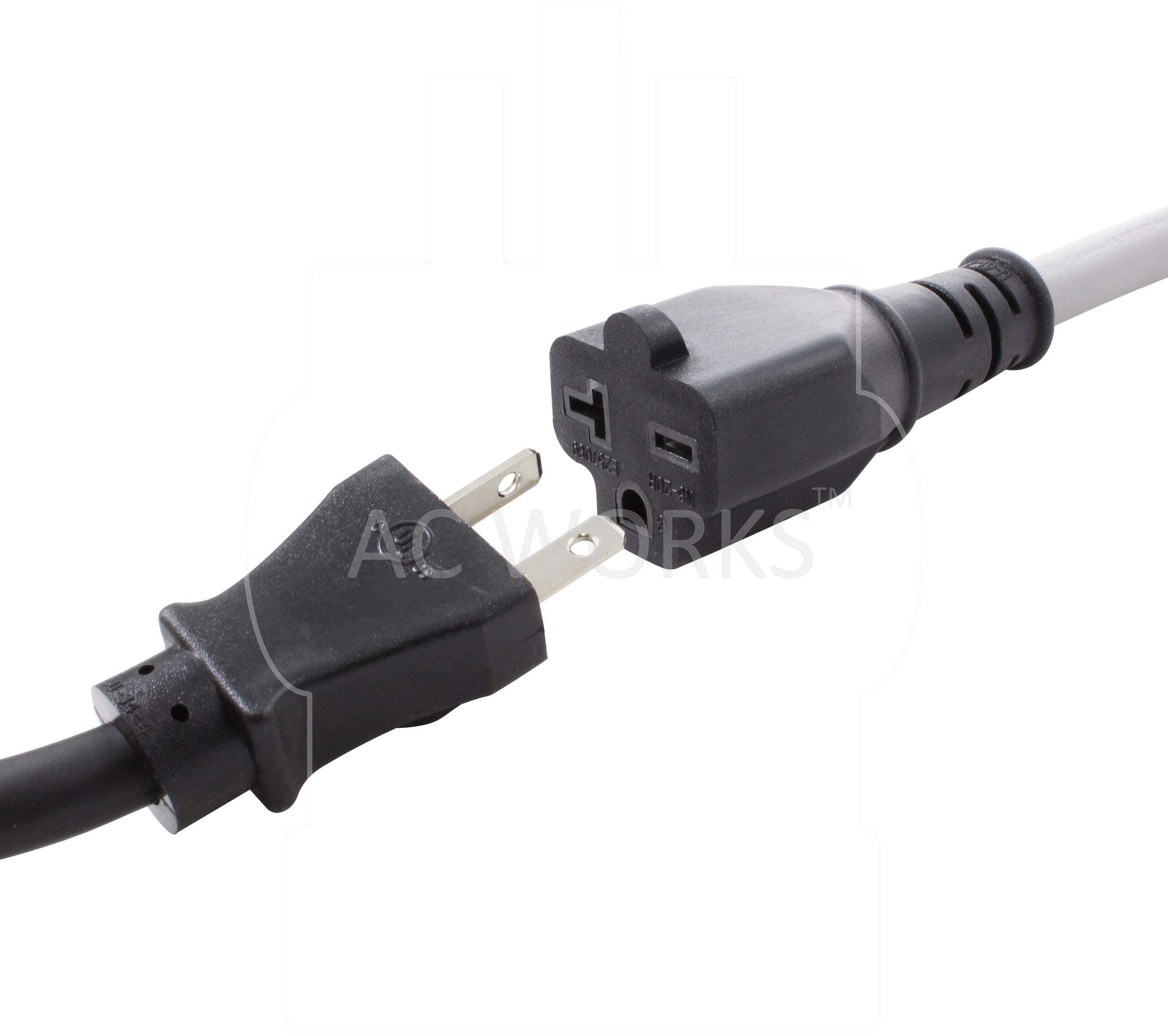 Adaptador de Cargador para Vehículo Eléctrico EV de 1 pieza NEMA 5-15P a NEMA 6-20R para Carga de EV (EV515620-012)