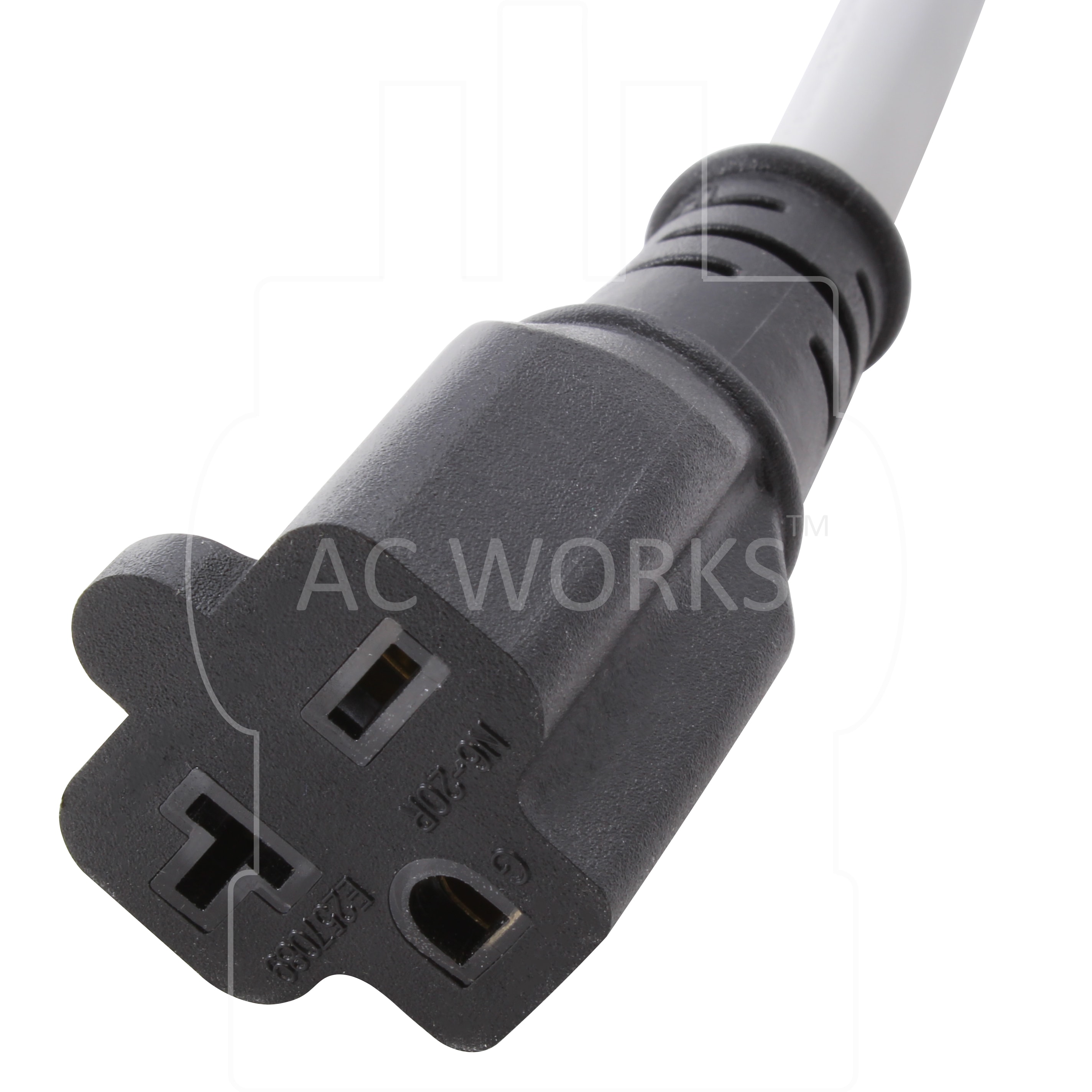 Adaptador de Cargador para Vehículo Eléctrico EV de 1 pieza NEMA 5-15P a NEMA 6-20R para Carga de EV (EV515620-012)