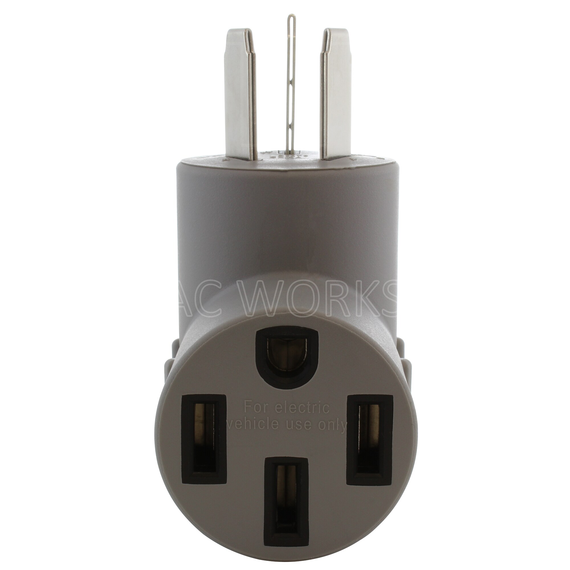Adaptador de Cargador para Vehículo Eléctrico Tesla AC WORKS 10-50P a 14-50R EV1050MS