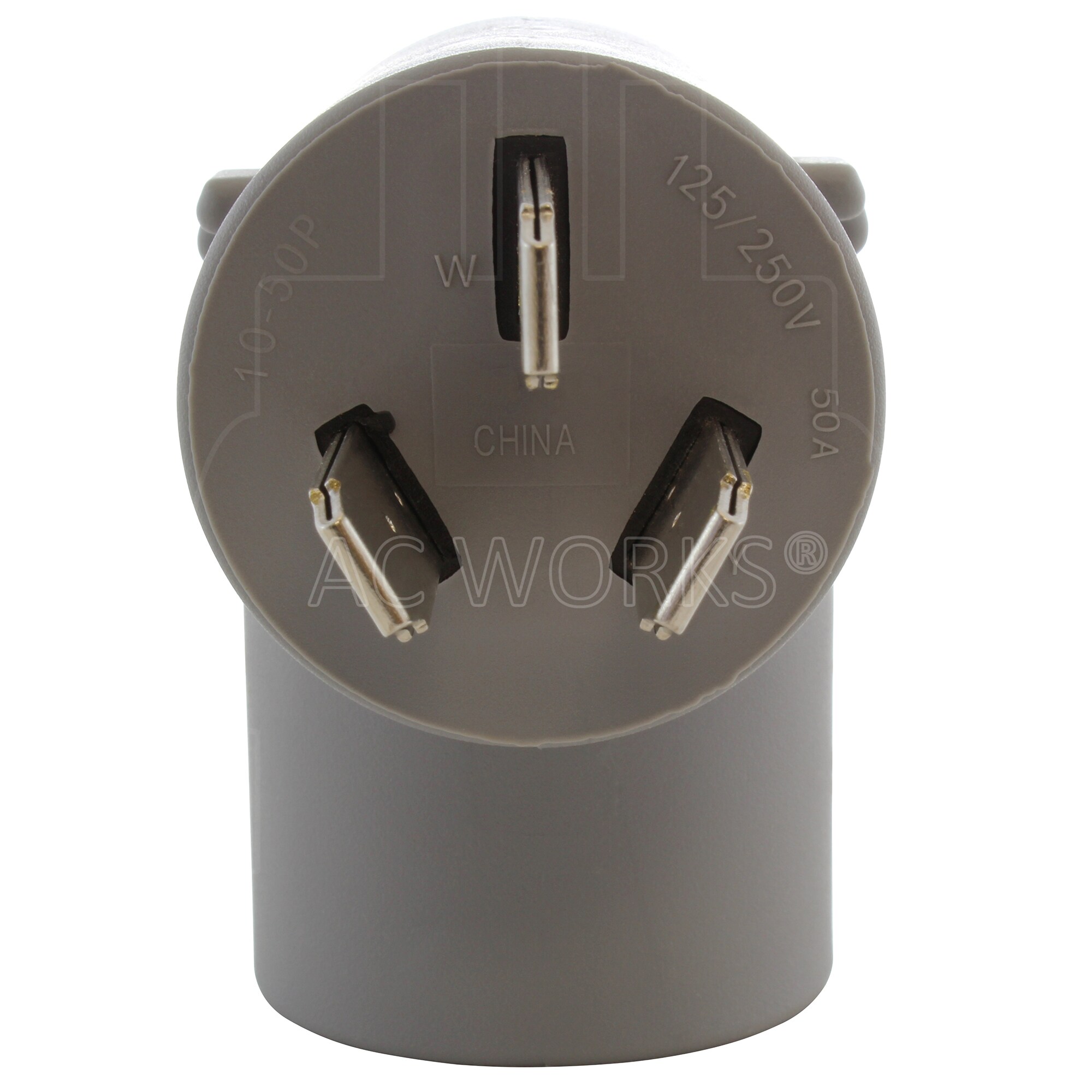 Adaptador de Cargador para Vehículo Eléctrico Tesla AC WORKS 10-50P a 14-50R EV1050MS