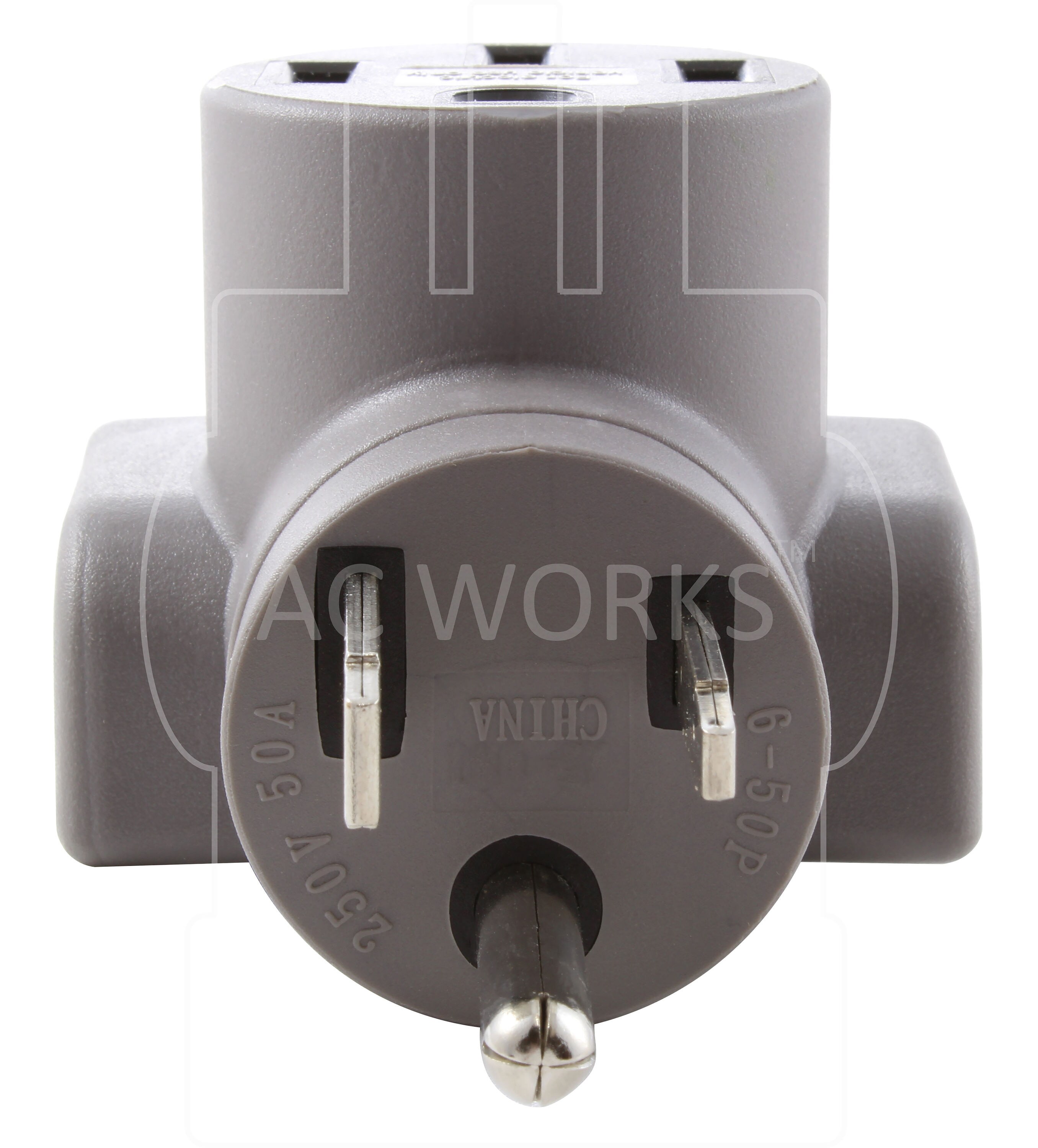 Adaptador de Cargador para Vehículos Eléctricos Tesla AC WORKS 6-50P a 14-50R EV650MS