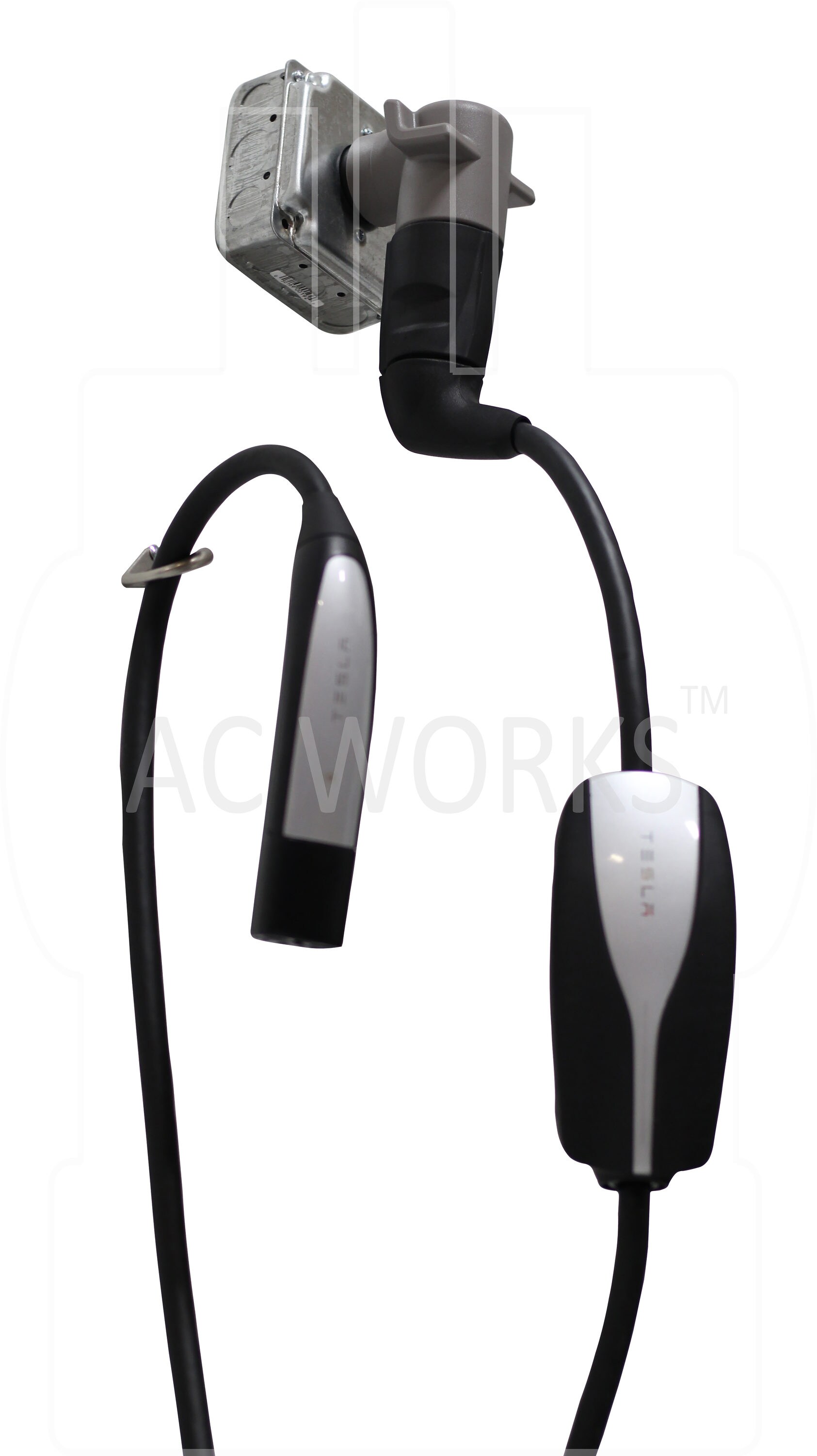 Adaptador de Cargador para Vehículos Eléctricos Tesla AC WORKS 6-50P a 14-50R EV650MS