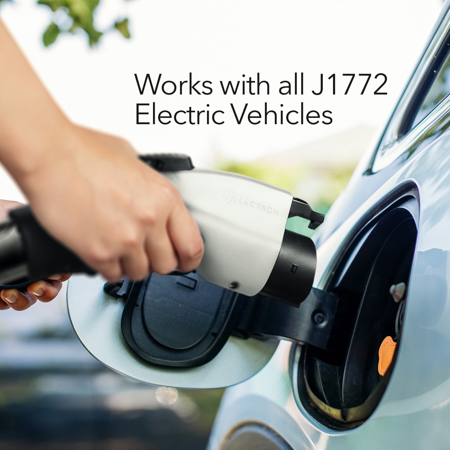 Adaptador Lectron Tesla a J1772 48A - Para vehículos eléctricos J1772 (Blanco) Adaptador de Cargador de Vehículo Eléctrico EV