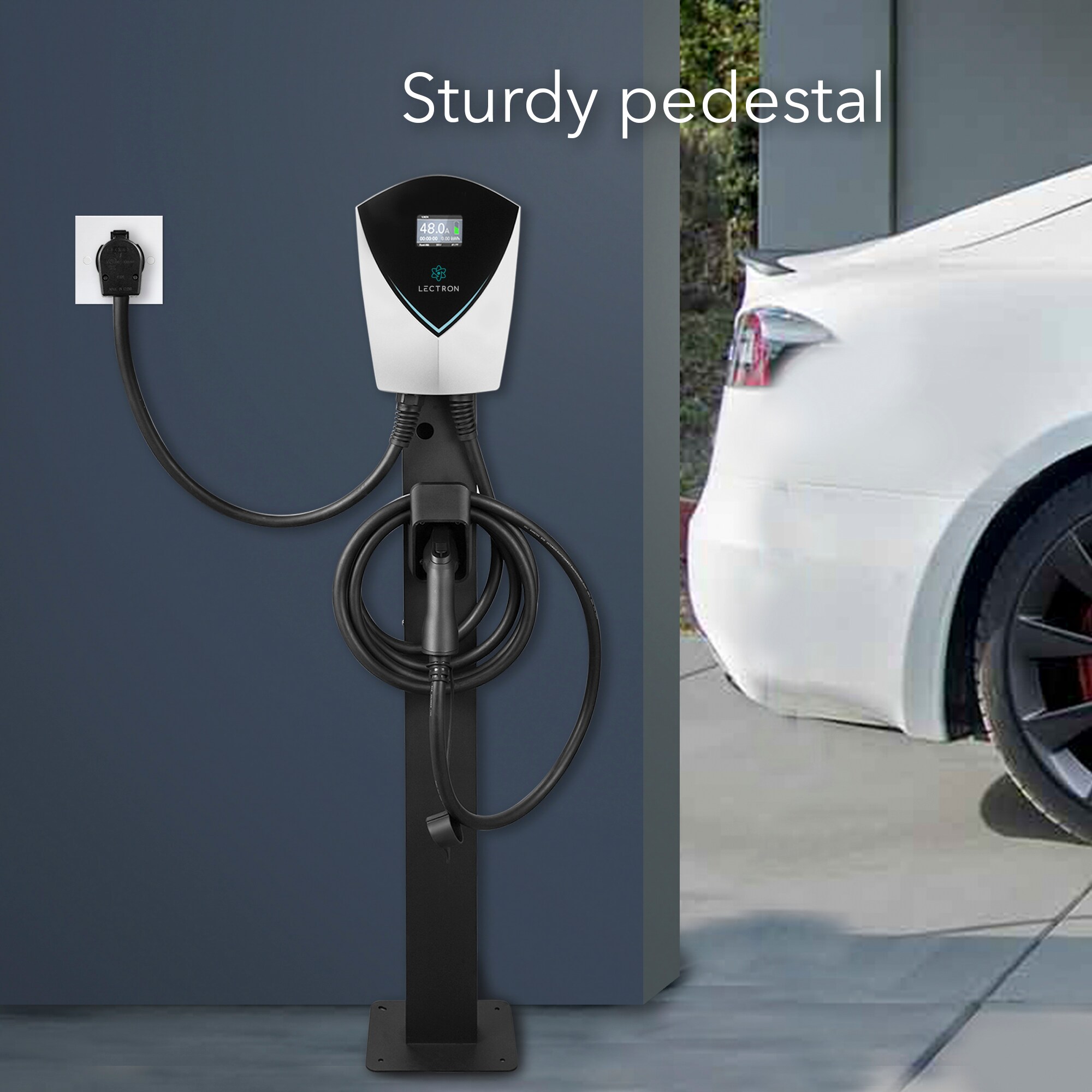Base Soporte para Cargador de Vehículo Eléctrico EV Lectron Pedestal