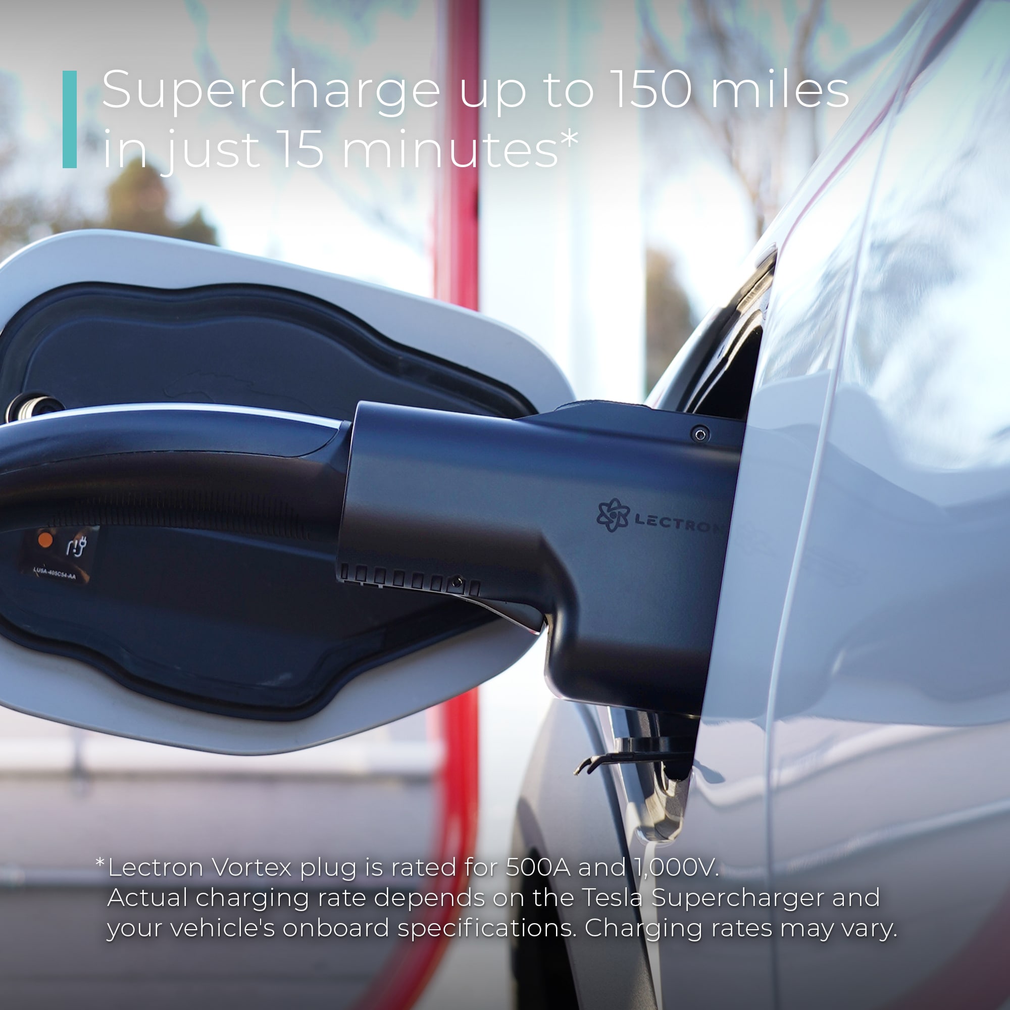 Convertidor de cargador para vehículos eléctricos de NACS a CCS, Lectron Tesla Supercharger 500 Amp / 1,000V