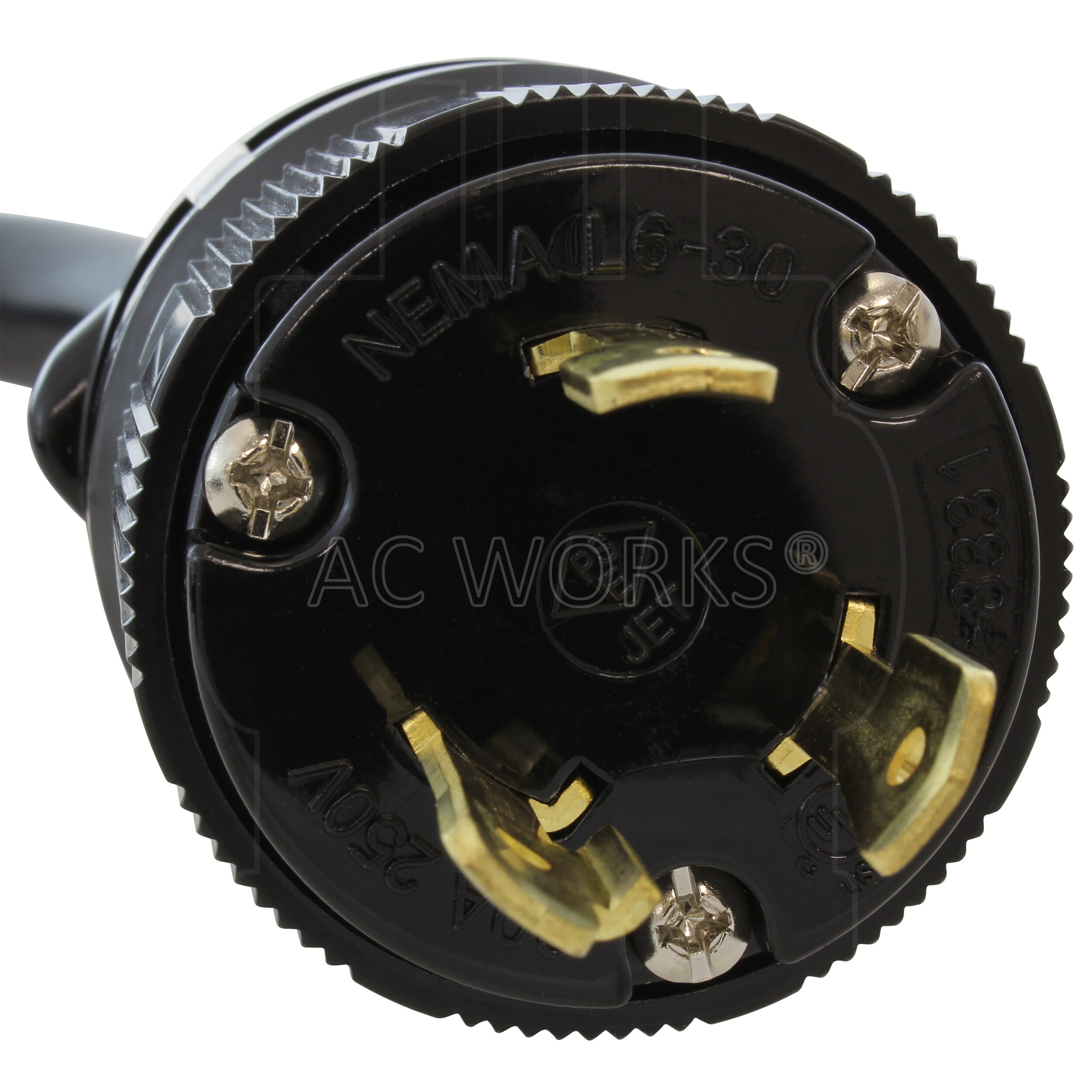 Adaptador AC WORKS 24A NEMA L6-30 para Conector Móvil Gen. II Tesla Cargador de Vehículo Eléctrico EV Adaptador G2EVL630PT-24A