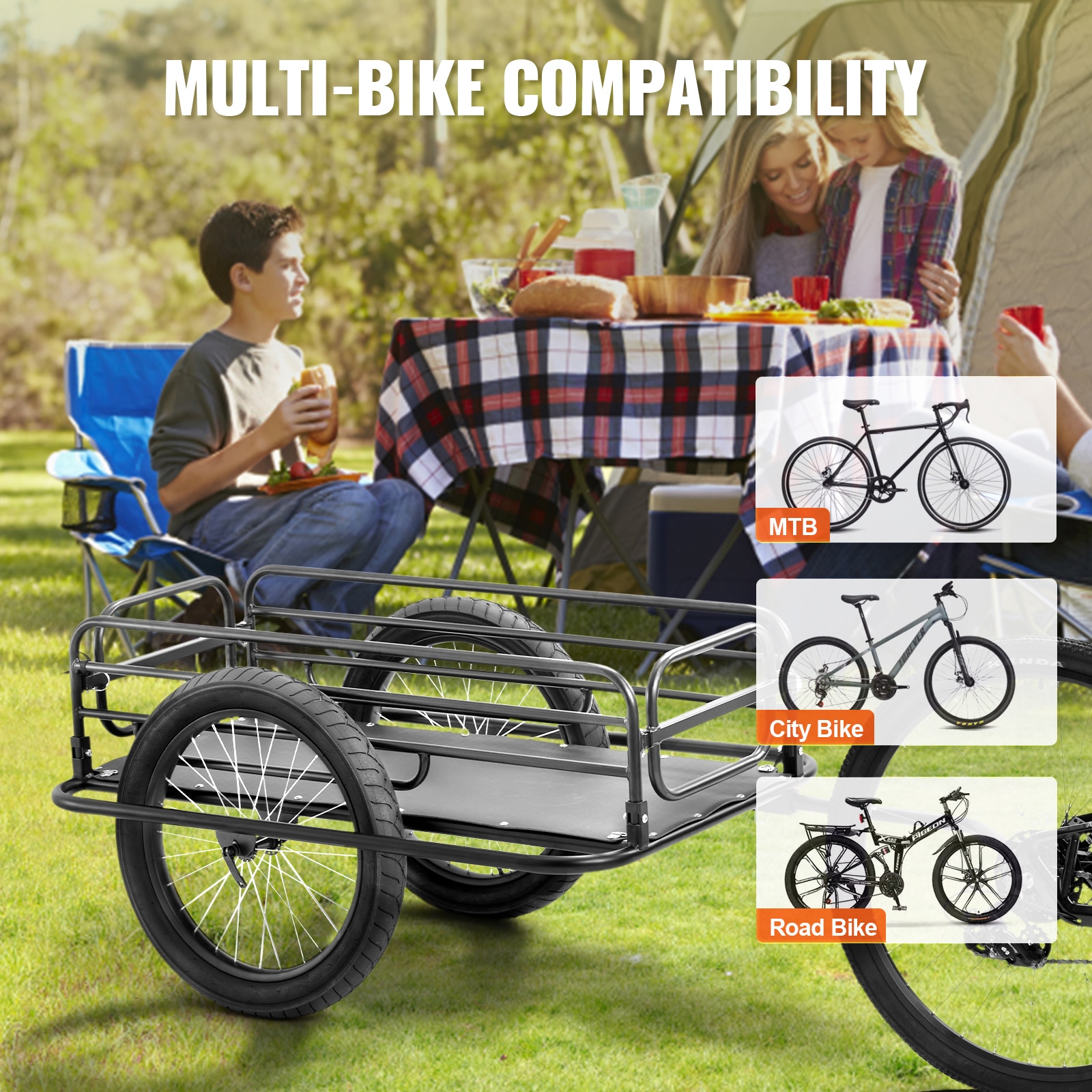 Remolque Cerrado de 2.4 pies x 5.35 pies (Capacidad de 275 lb)