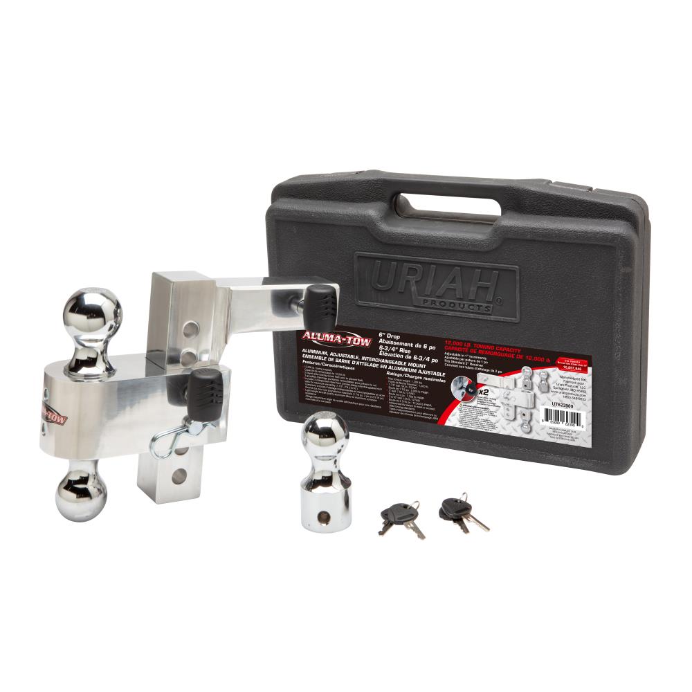 Enganche ajustable de aluminio Aluma-Tow con 6 pulgadas de caída y receptáculo de 2 pulgadas UT623900
