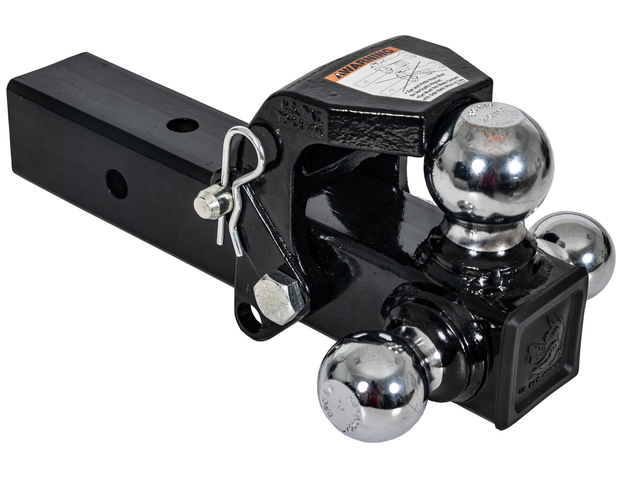 Soporte para enganche de remolque multiclasificación de acero para receptor de 2.5 pulgadas - Clase III/IV
