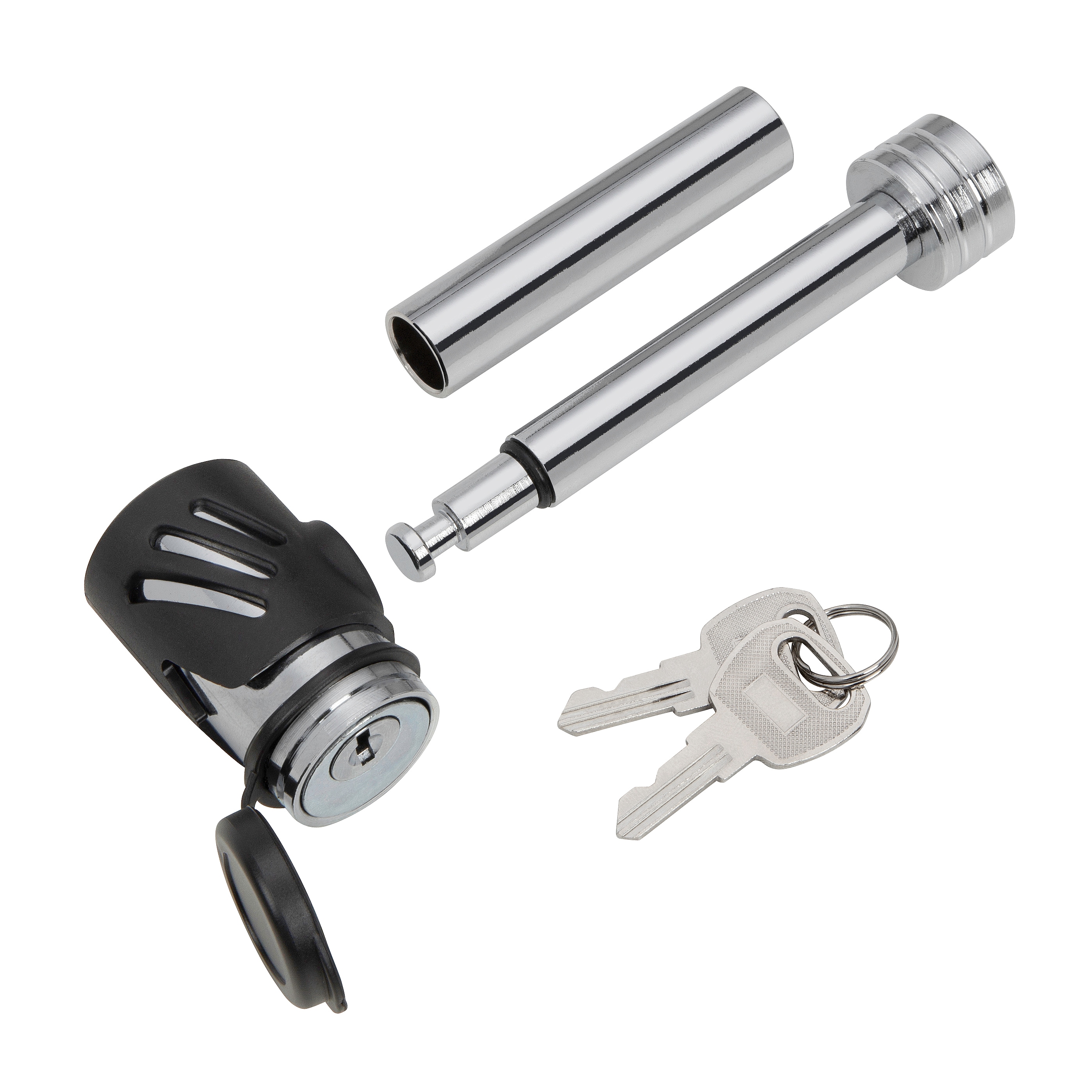 Candado giratorio de remolque bROK con eje de 0.63 pulgadas y 0.50 pulgadas para vehículos recreativos y casas móviles 329058