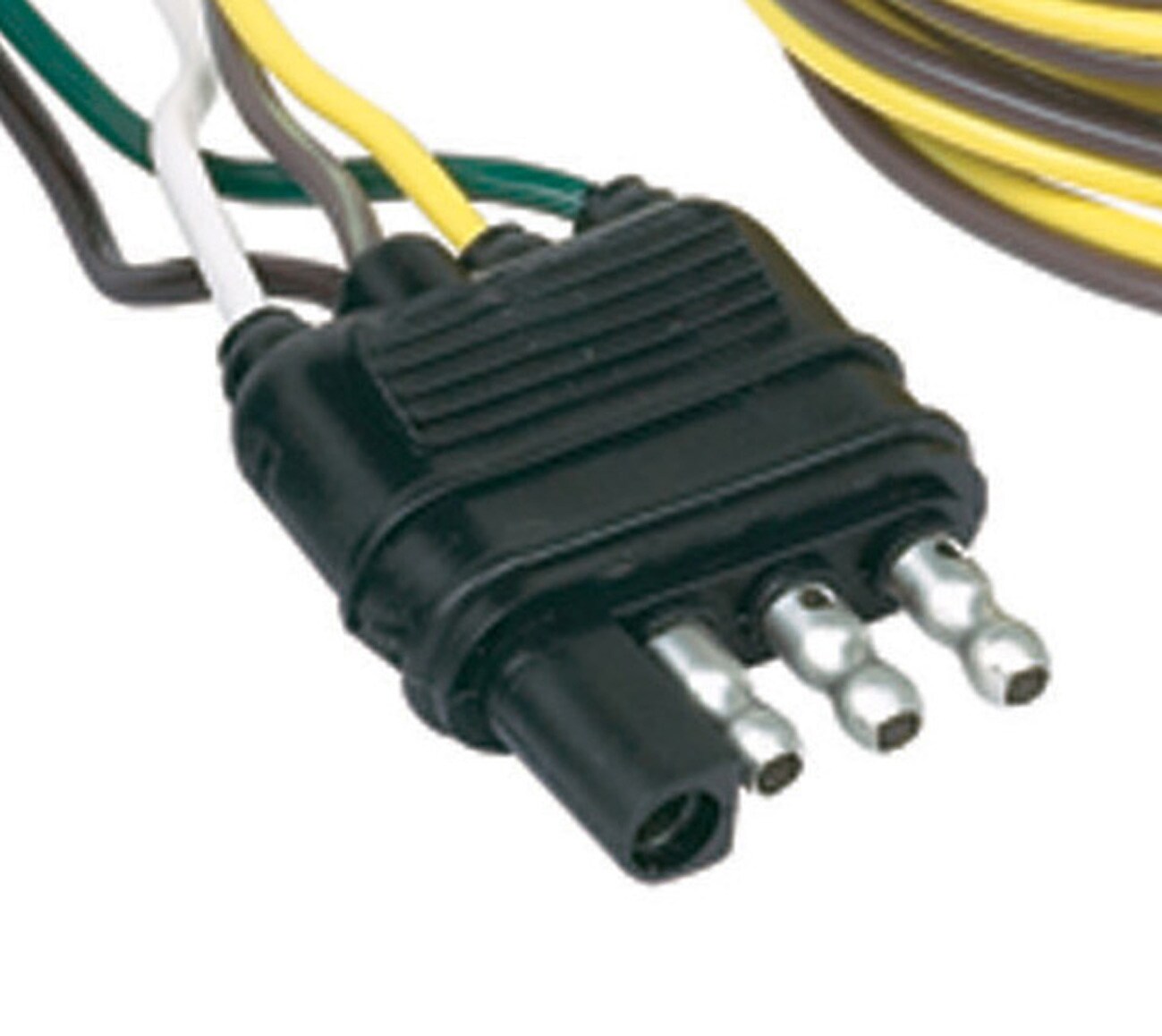 Conector plano de 4 cables Hopkins, Conector de cableado de vehículo a remolque 48255
