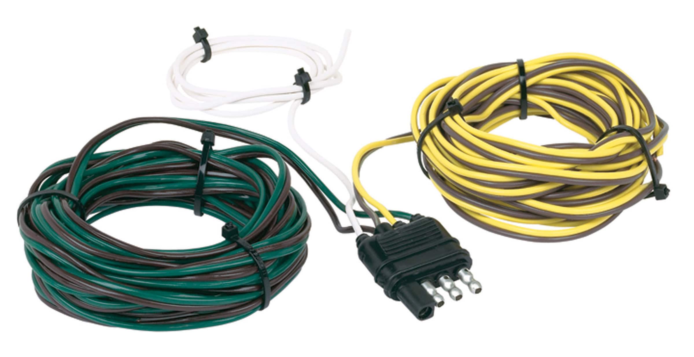 Conector plano de 4 cables Hopkins, Conector de cableado de vehículo a remolque 48255