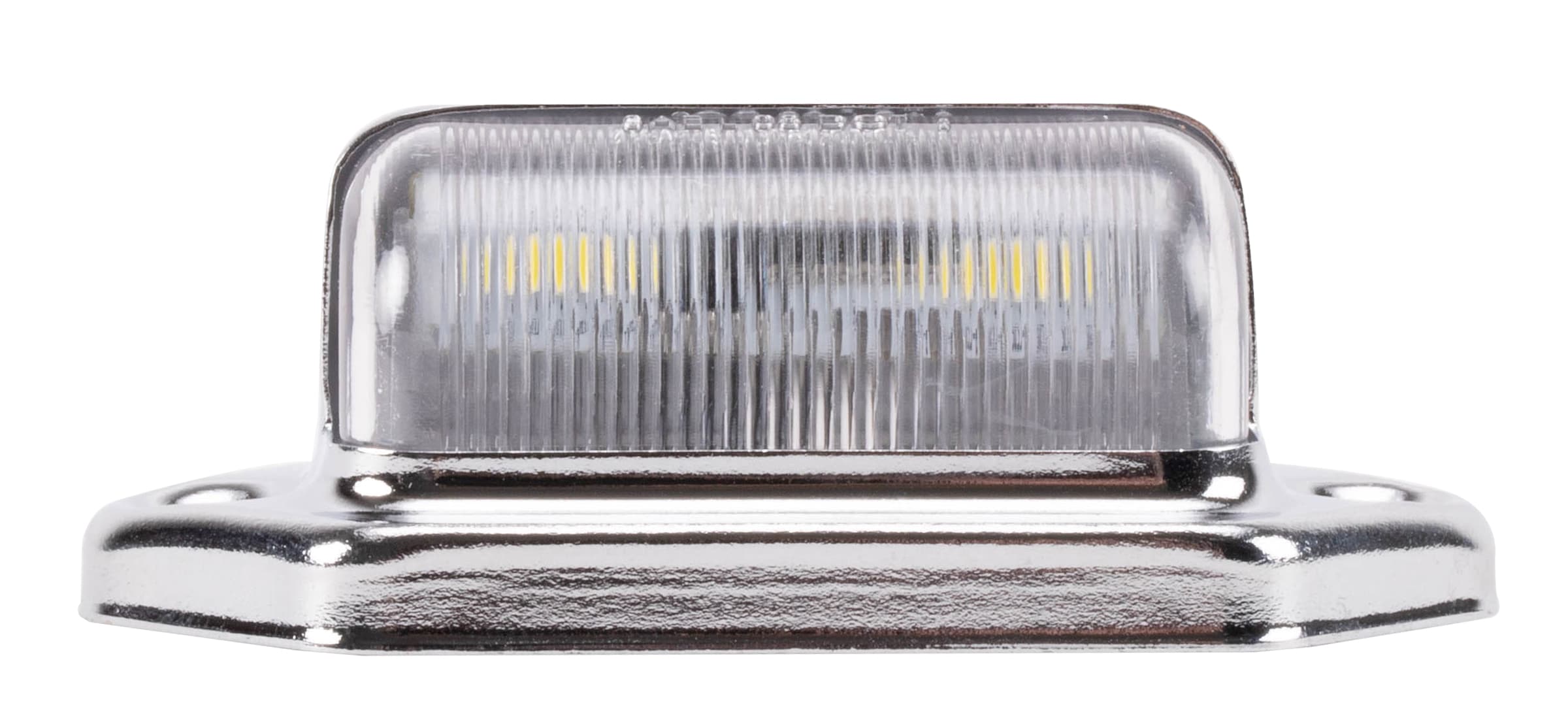 Luz de remolque montada en superficie de cromo Hopkins para remolques y casas móviles - libre de mantenimiento, carcasa de acero cromado B168