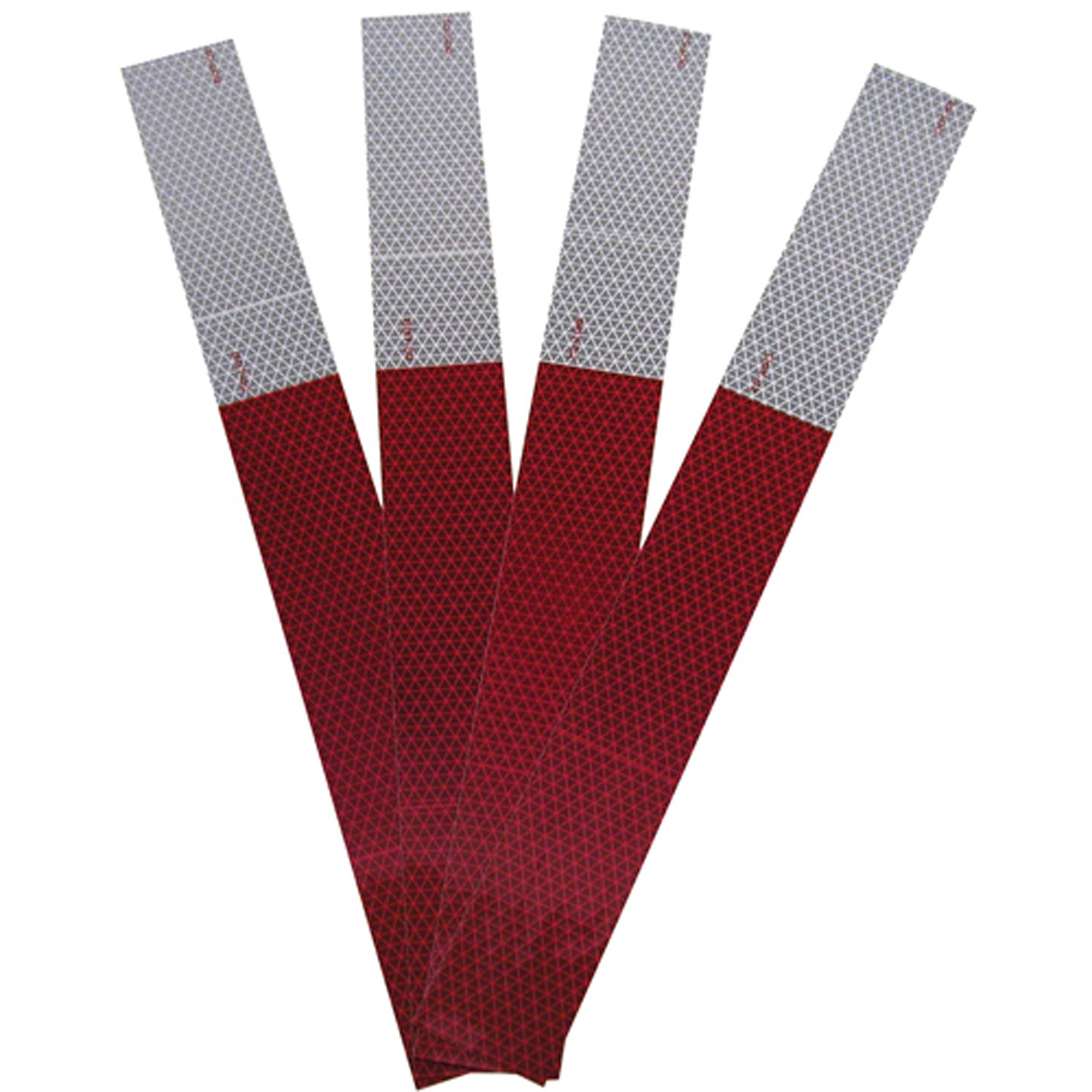 Tiras/Cinta Reflectantes Hopkins - patrón Rojo/Blanco, 18 pulgadas de ancho x 2 pulgadas de alto, Adhesivo de Alta Resistencia para casas Rodantes y Casas Móviles B280RW