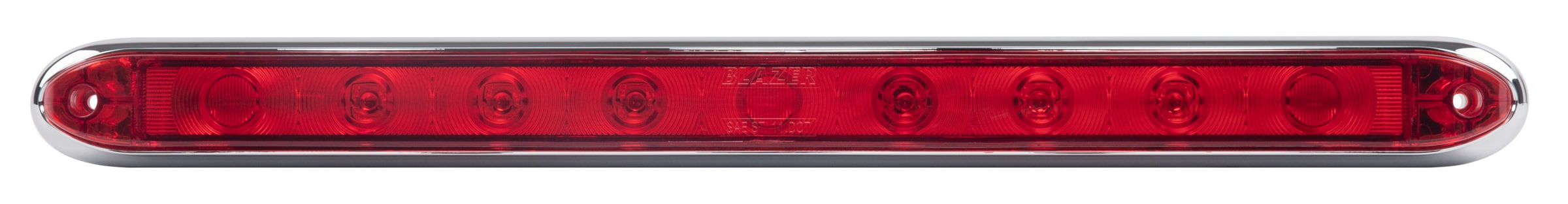 Barra de luz LED de perfil bajo para luces de parada y dirección con bisel cromado Hopkins C3491RC