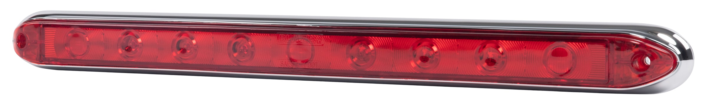 Barra de luz LED de perfil bajo para luces de parada y dirección con bisel cromado Hopkins C3491RC