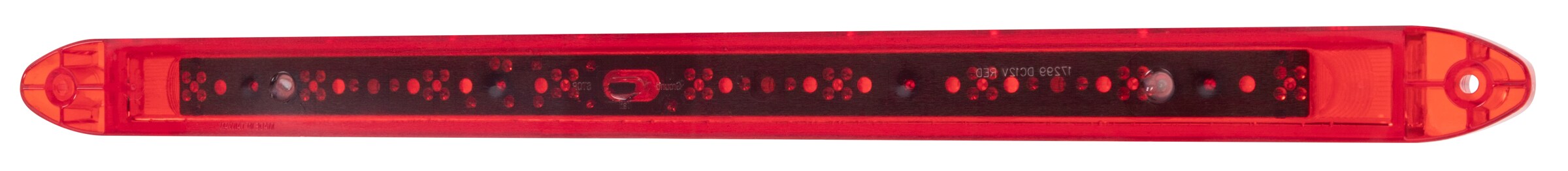 Barra de luz LED de perfil bajo para luces de parada y dirección con bisel cromado Hopkins C3491RC