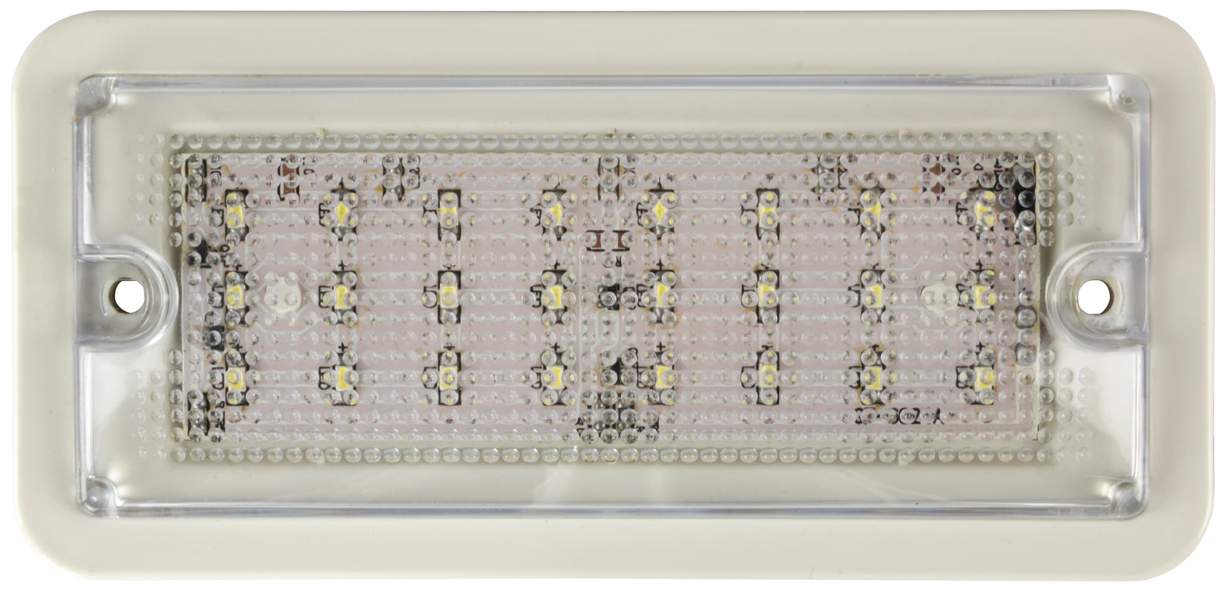 Luz interior LED para remolque Hopkins - Claro, 400 lúmenes, carcasa de resina resistente, diseño de conexión de dos cables
