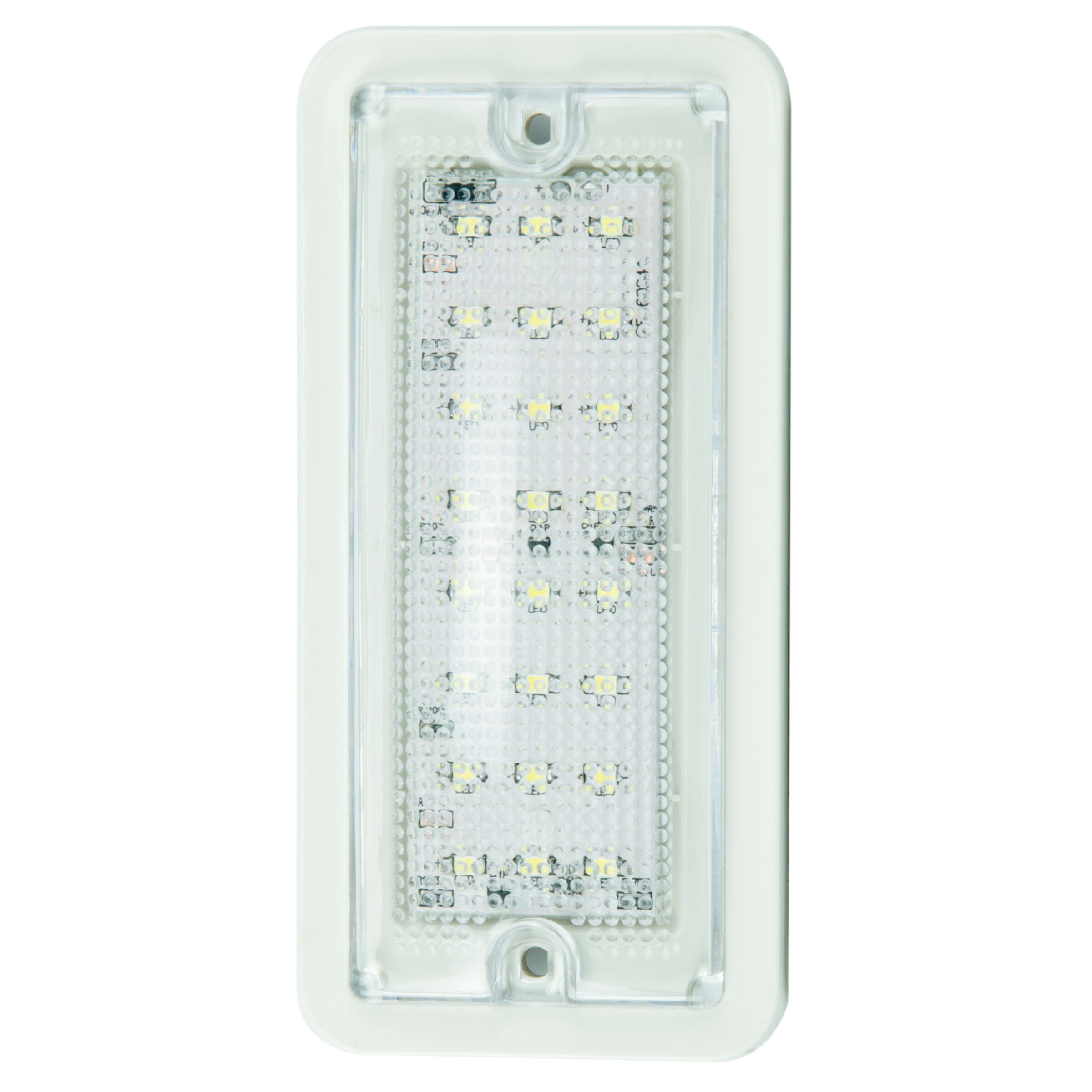 Luz interior LED para remolque Hopkins - Claro, 400 lúmenes, carcasa de resina resistente, diseño de conexión de dos cables