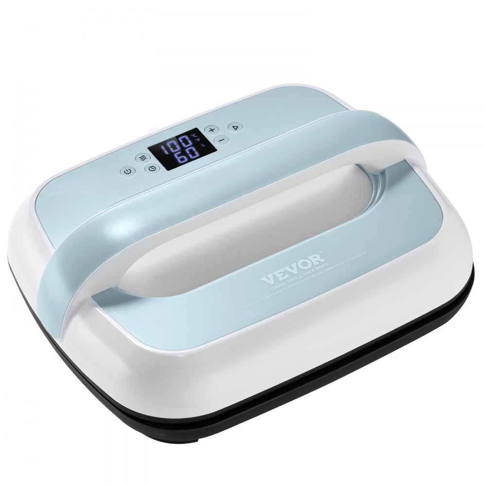 VEVOR Heat Press Machine 12 x 10 in Portable Heat Transfer Machine Blue+White - JYTHJLBS1210JQIPXV1