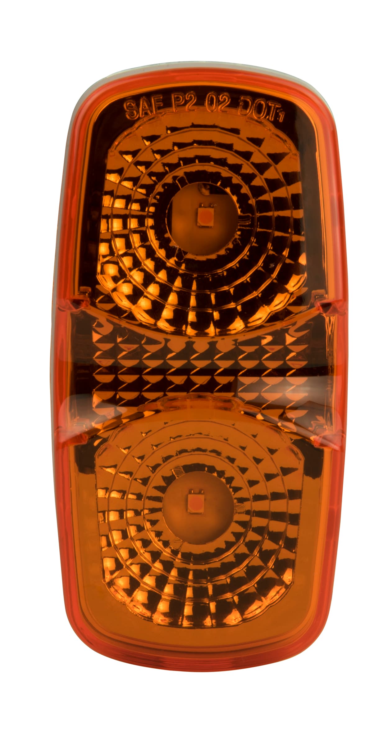 Marcador lateral múltifacetado ámbar ovalado LED de 4 pulgadas Hopkins CW1544A