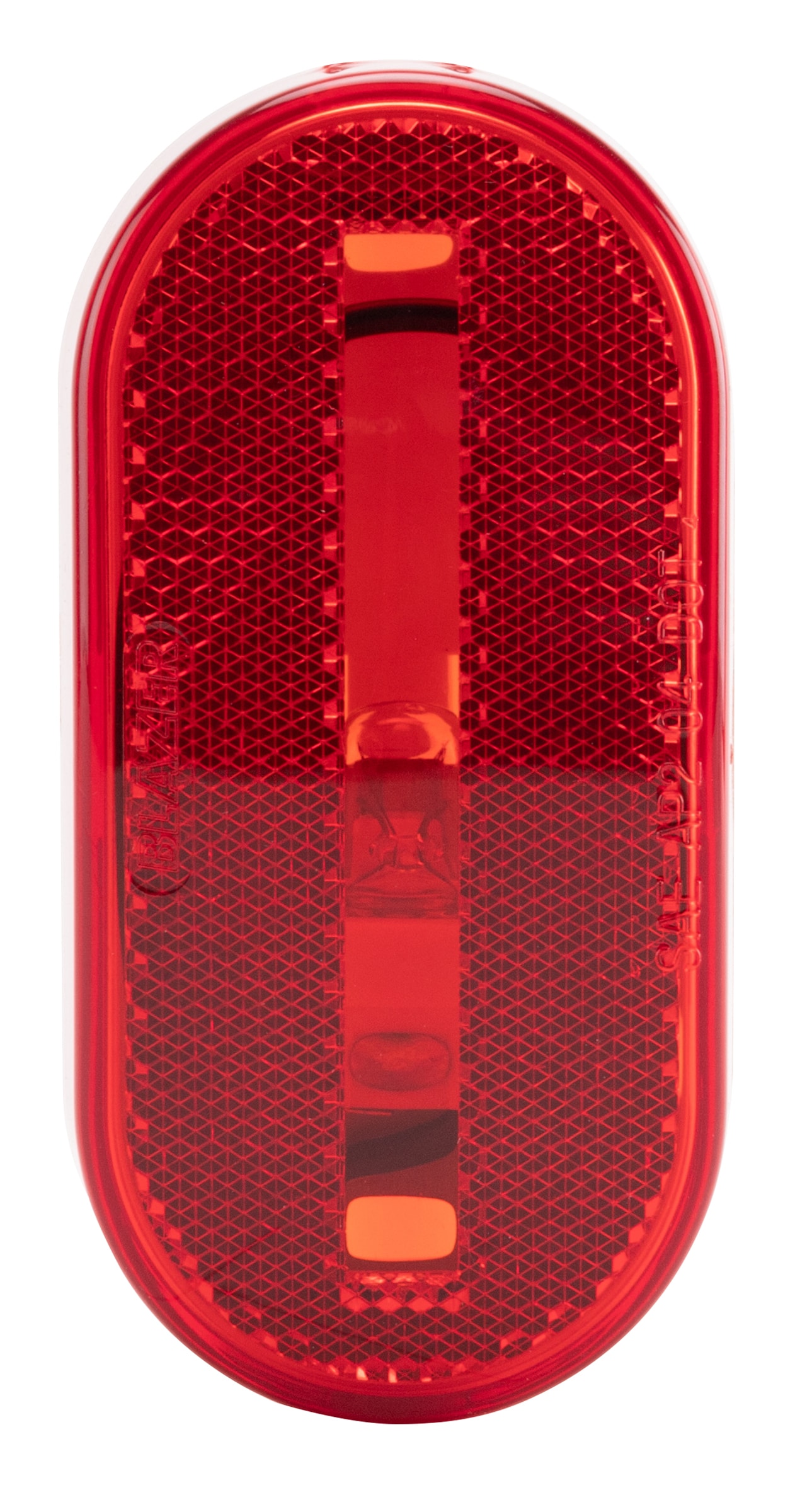 Marcador lateral de 4-1/8" de forma ovalada, luz roja