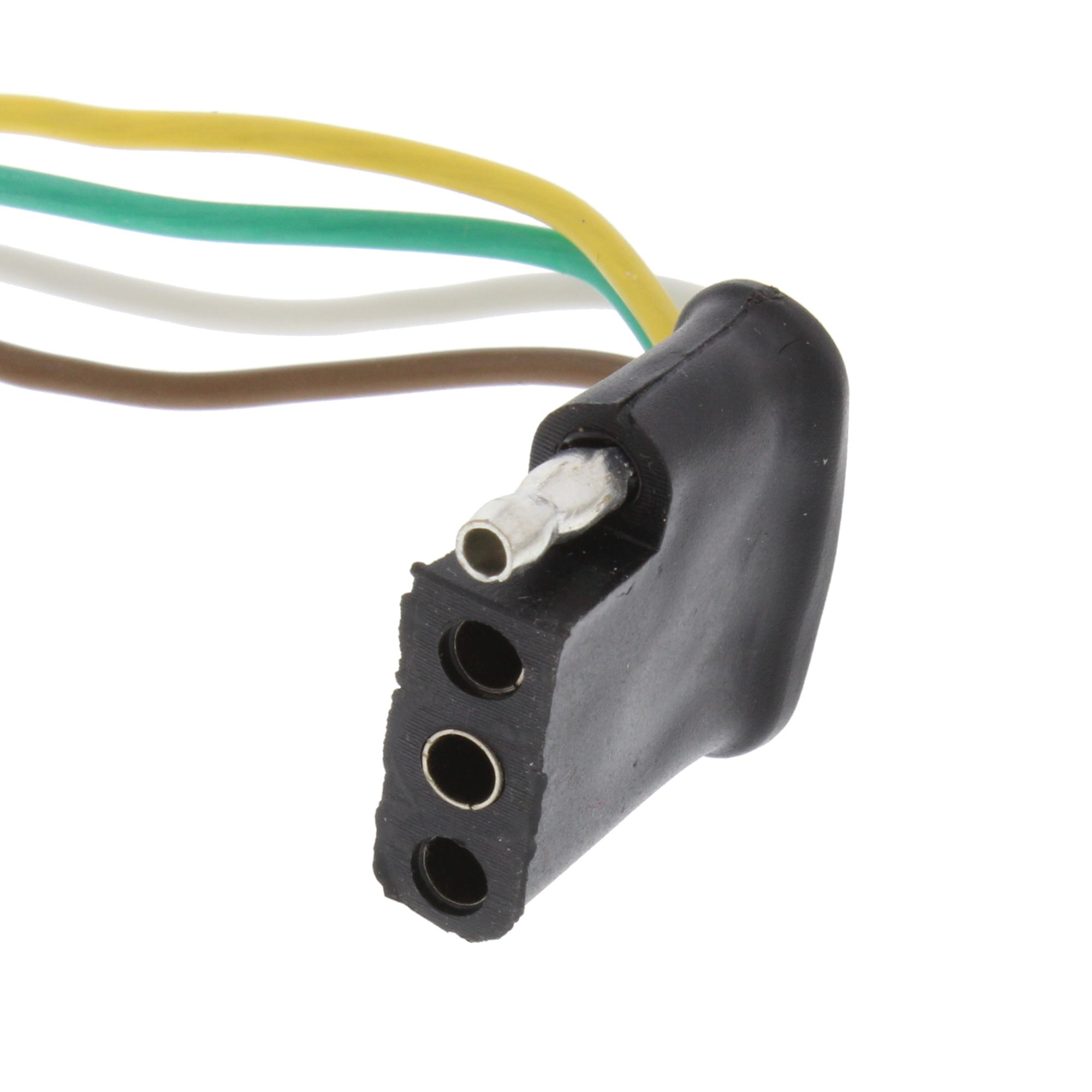 Conector eléctrico plano de 4 vías para automóviles y remolques con cable de 12 pulgadas de Road & Home RVP047