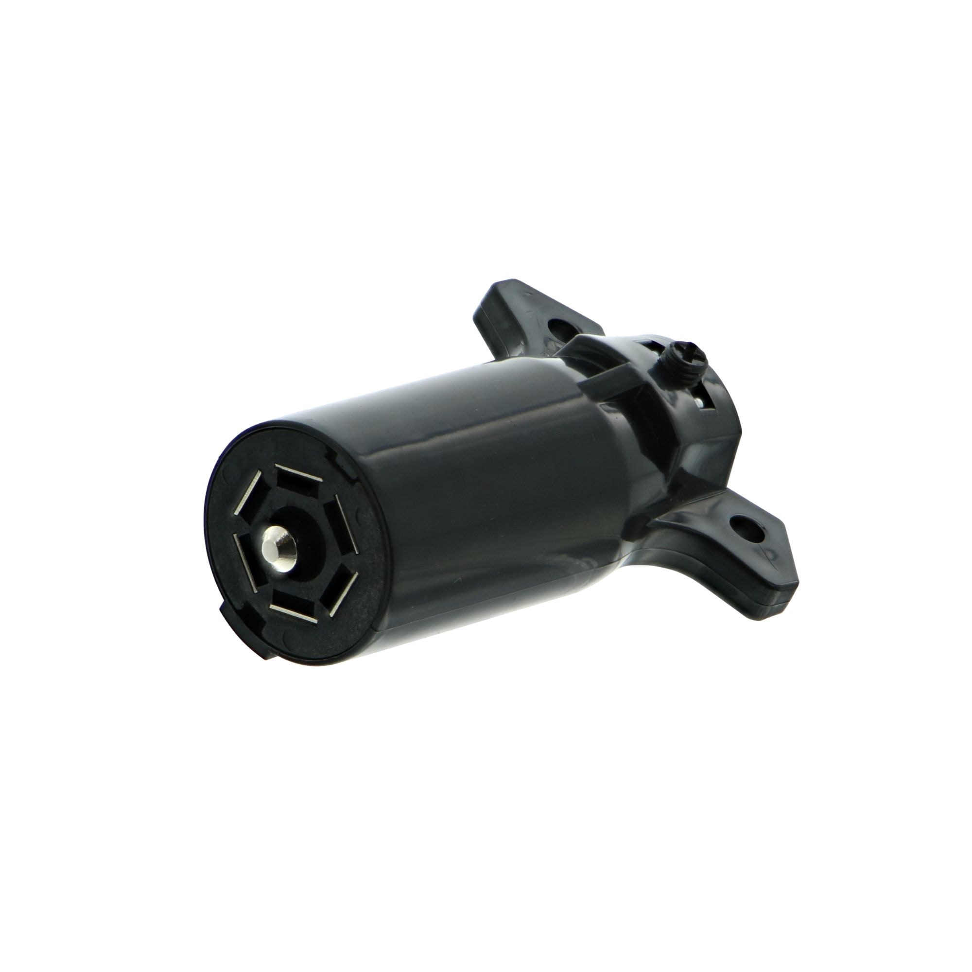 Conector eléctrico de 7 vías para remolque de Road & Home para uso en el remolque, fabricado con material ABS negro RVP011.