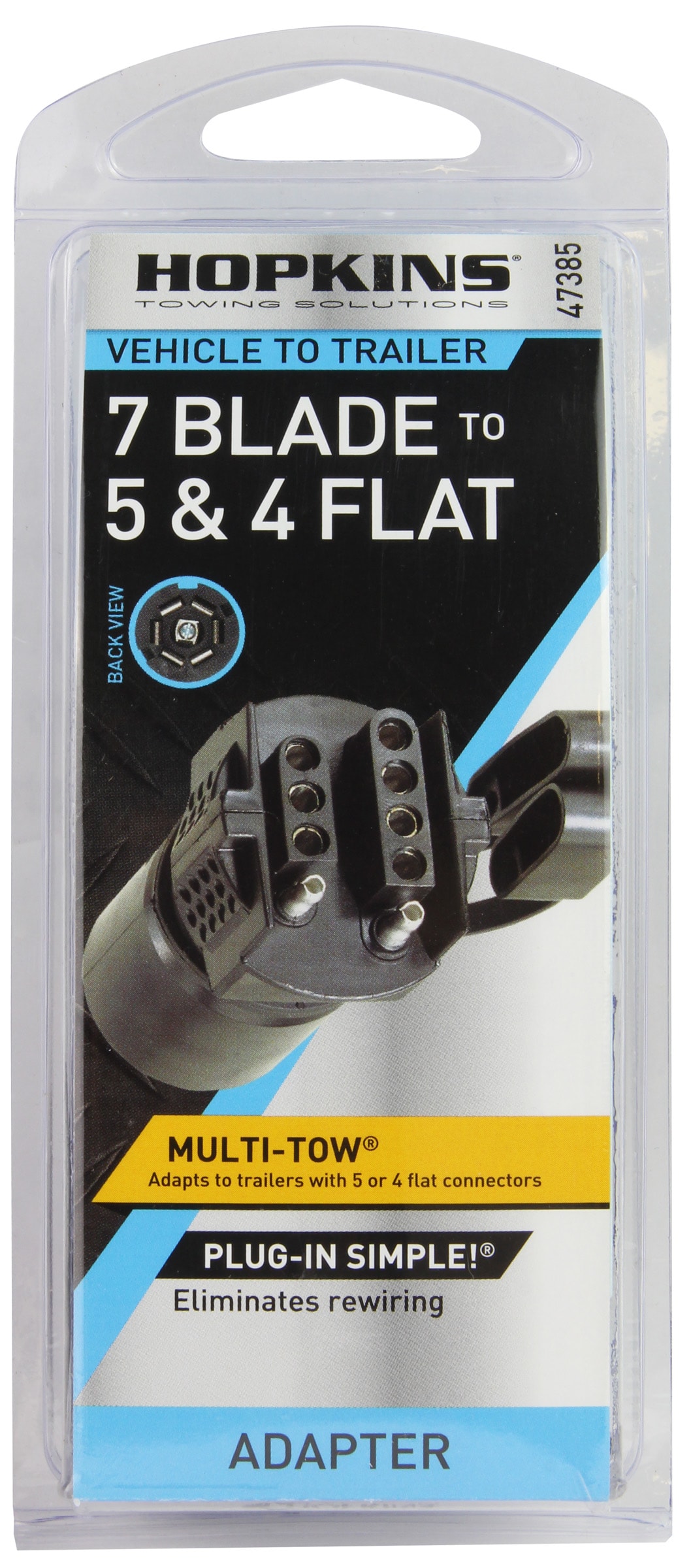 Adaptador Hopkins Towing Solutions Multi-tow de 7 pines a 5 planos y 4 planos 47385