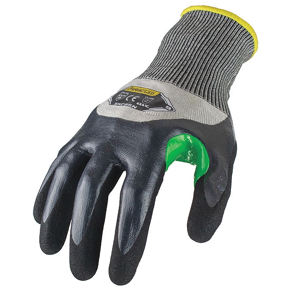 Guantes de Tejido Ironclad Performance Wear, Nivel de Corte A2, 18 ga, Negro/Gris, XL - SKC2SN-05-XL