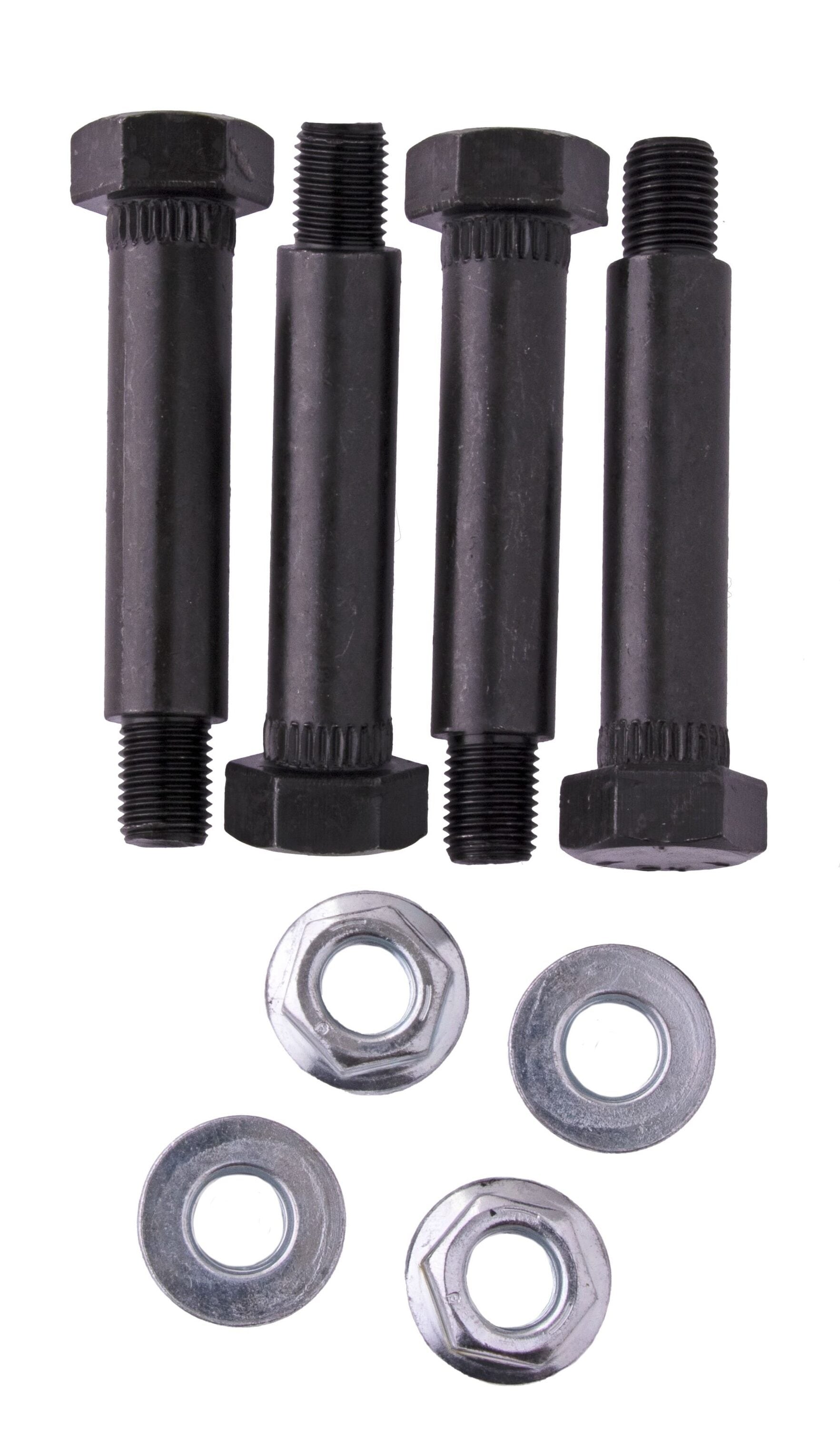 Kit de pernos de grillete de resorte de servicio pesado para remolque 9/16-In x 3-In para reparación de remolques - Incluye 4 pernos y tuercas