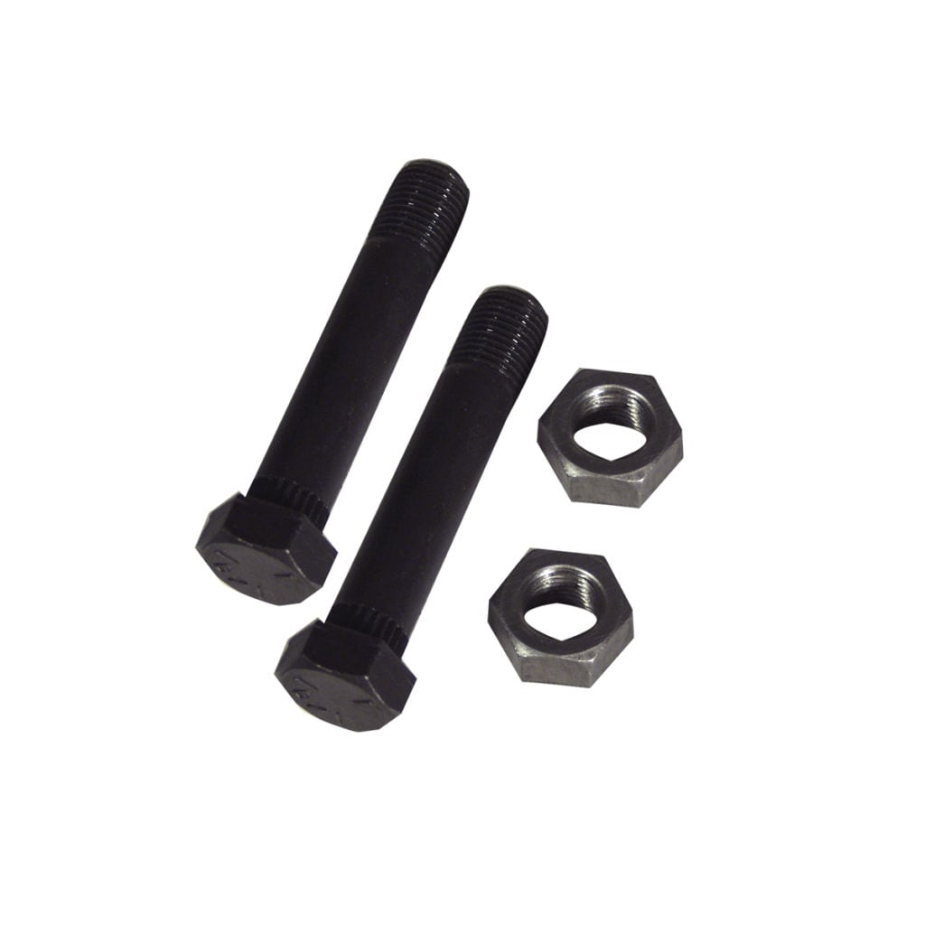 Kit de pernos de grillete de resorte de servicio pesado para remolque 9/16-In x 3-In para reparación de remolques - Incluye 4 pernos y tuercas