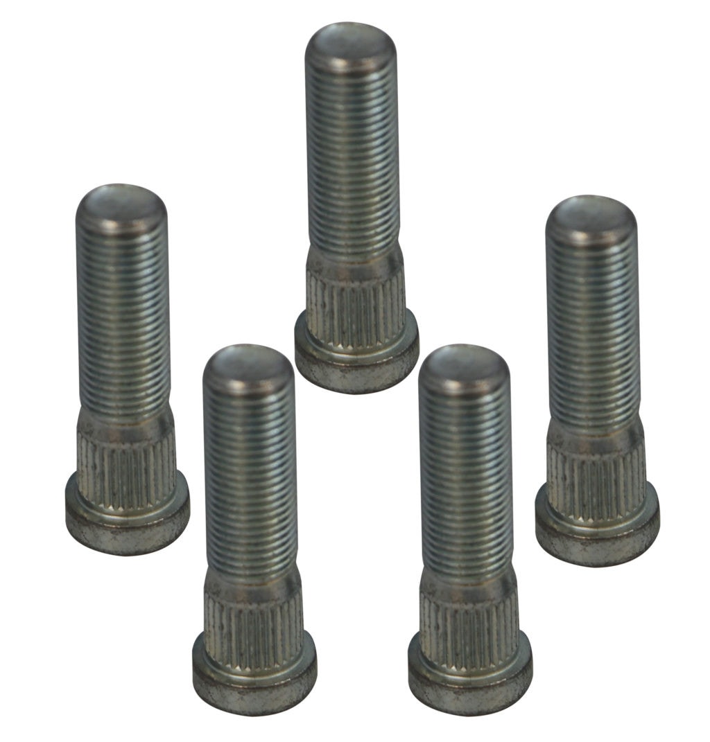 Set de 5 Pernos de Tuerca Negros de Acero para Ruedas de Remolque de 5 Pernos - Espárragos de Rueda Presionados de 2-1/8 pulgadas de largo 522T