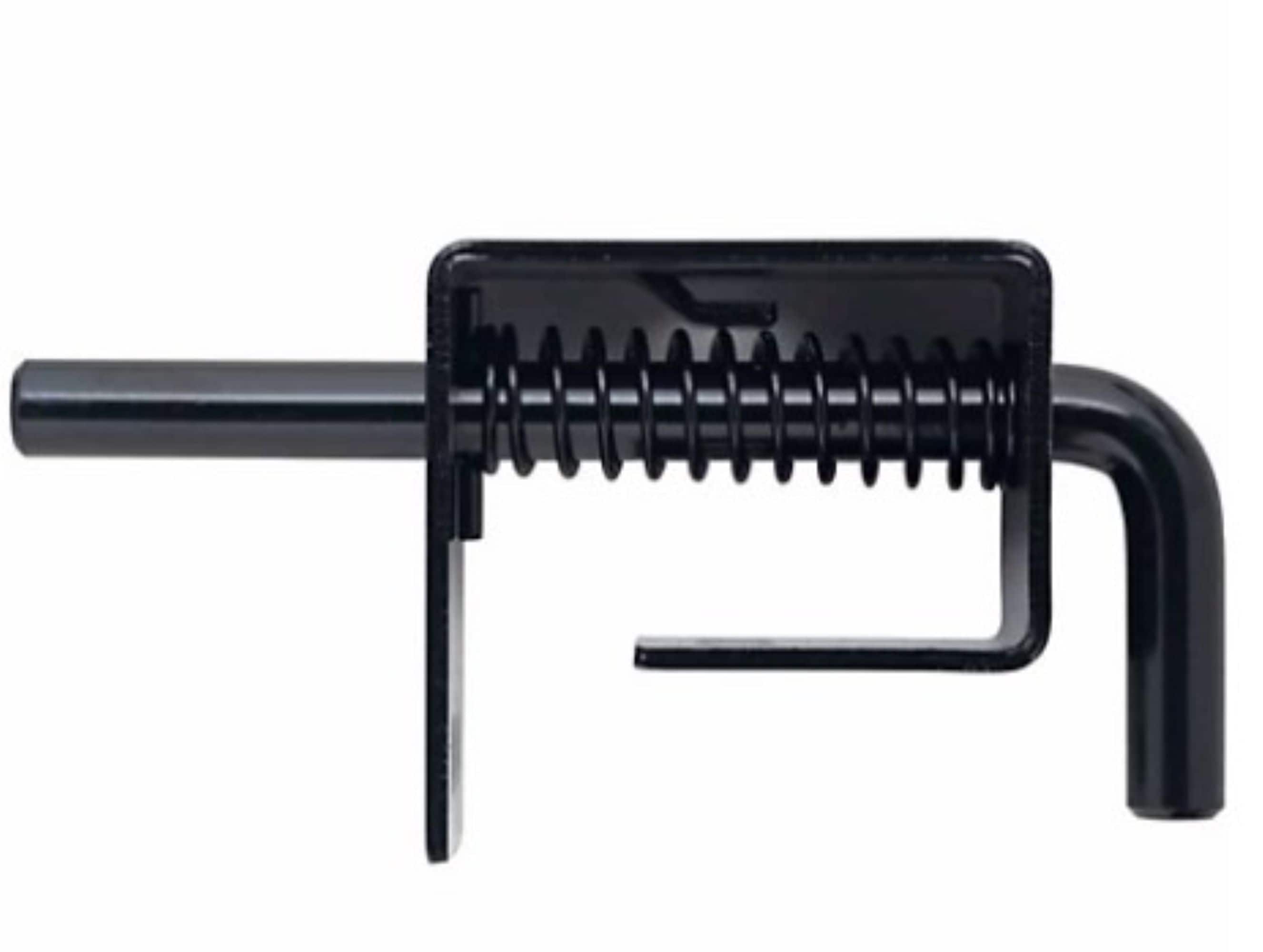 Kit de reparación de cerradura de portón para remolques - Pestillo de acero con acabado negro, incluye tornillos autorroscantes 847T