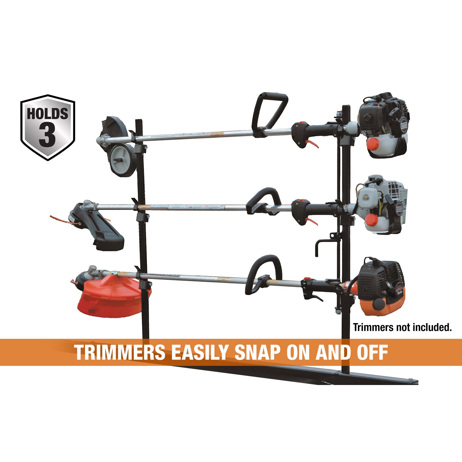 Rack de Trimmer con Bloqueo de 3 Posiciones para Remolques Abiertos de Paisajismo - LT10