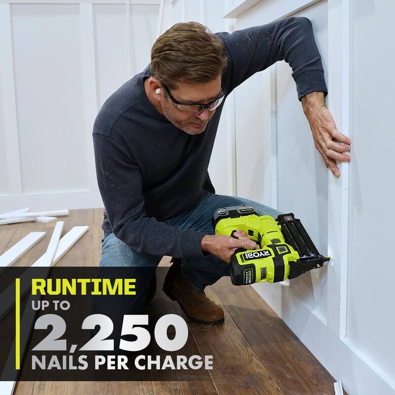 RYOBI ONE+ HP 18V 18GA Clavadora inalámbrica Brushless Airstrike con HP 18V Herramienta multiusos oscilante - P322-PBLMT51B