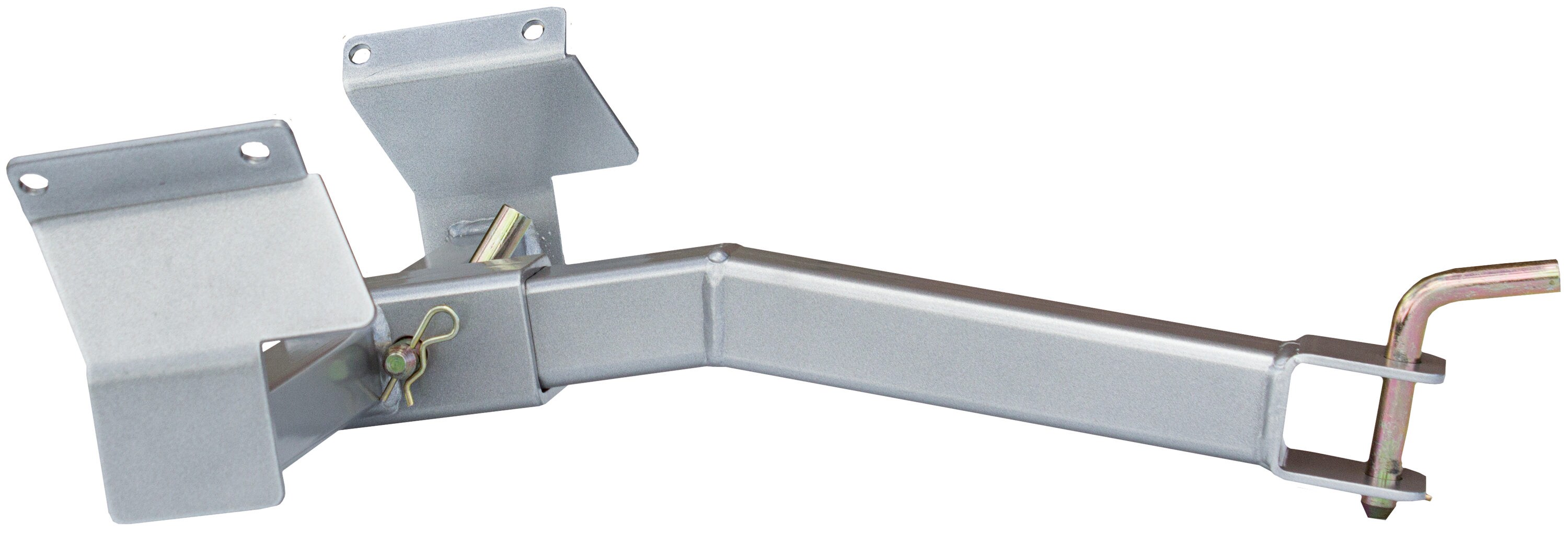 Caja de lengüeta de remolque de acero de 22 x 16 pulgadas Dosko con barra de remolque extraíble - Plateado 2964051.DOS