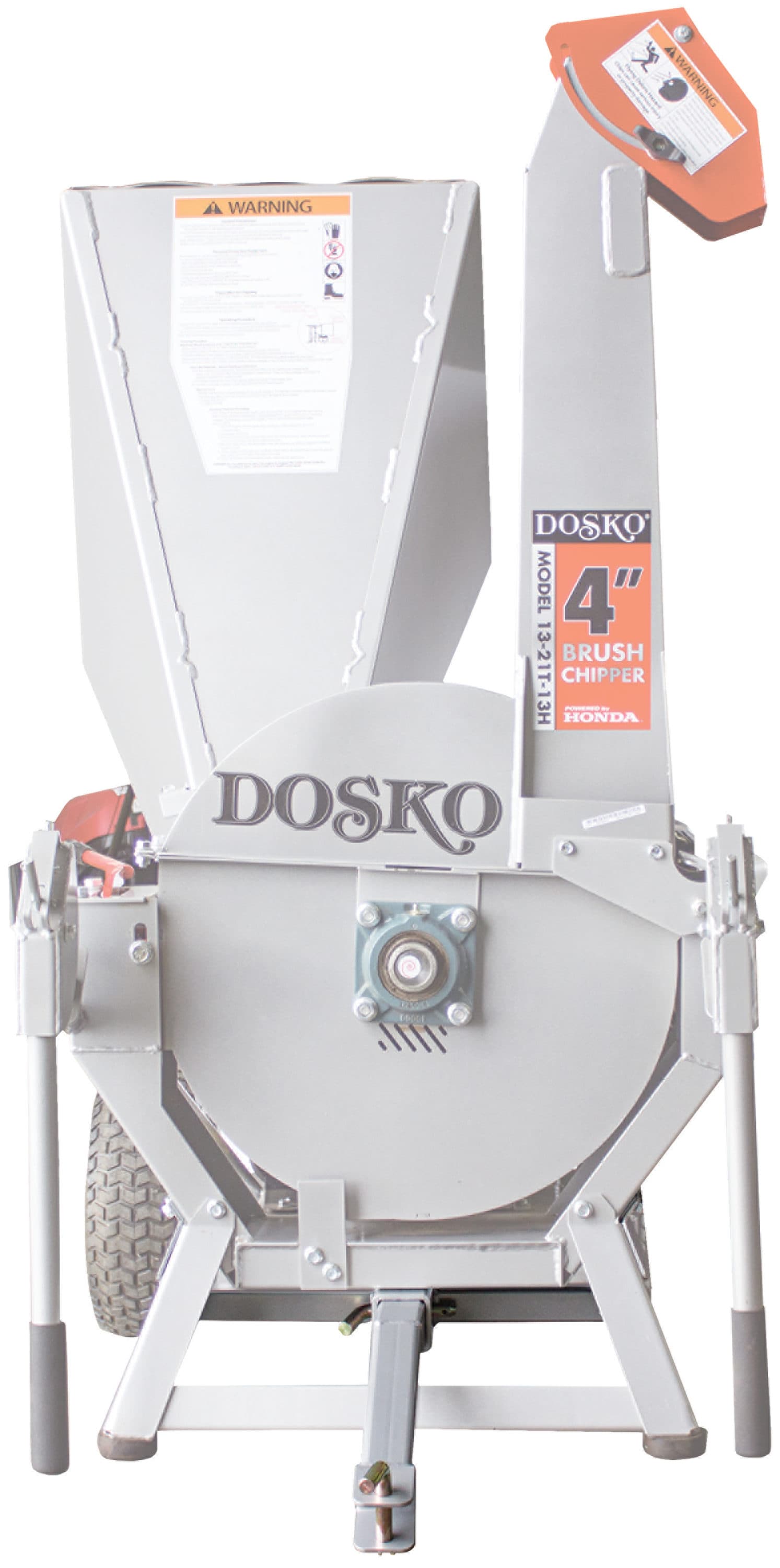 Caja de lengüeta de remolque de acero de 22 x 16 pulgadas Dosko con barra de remolque extraíble - Plateado 2964051.DOS