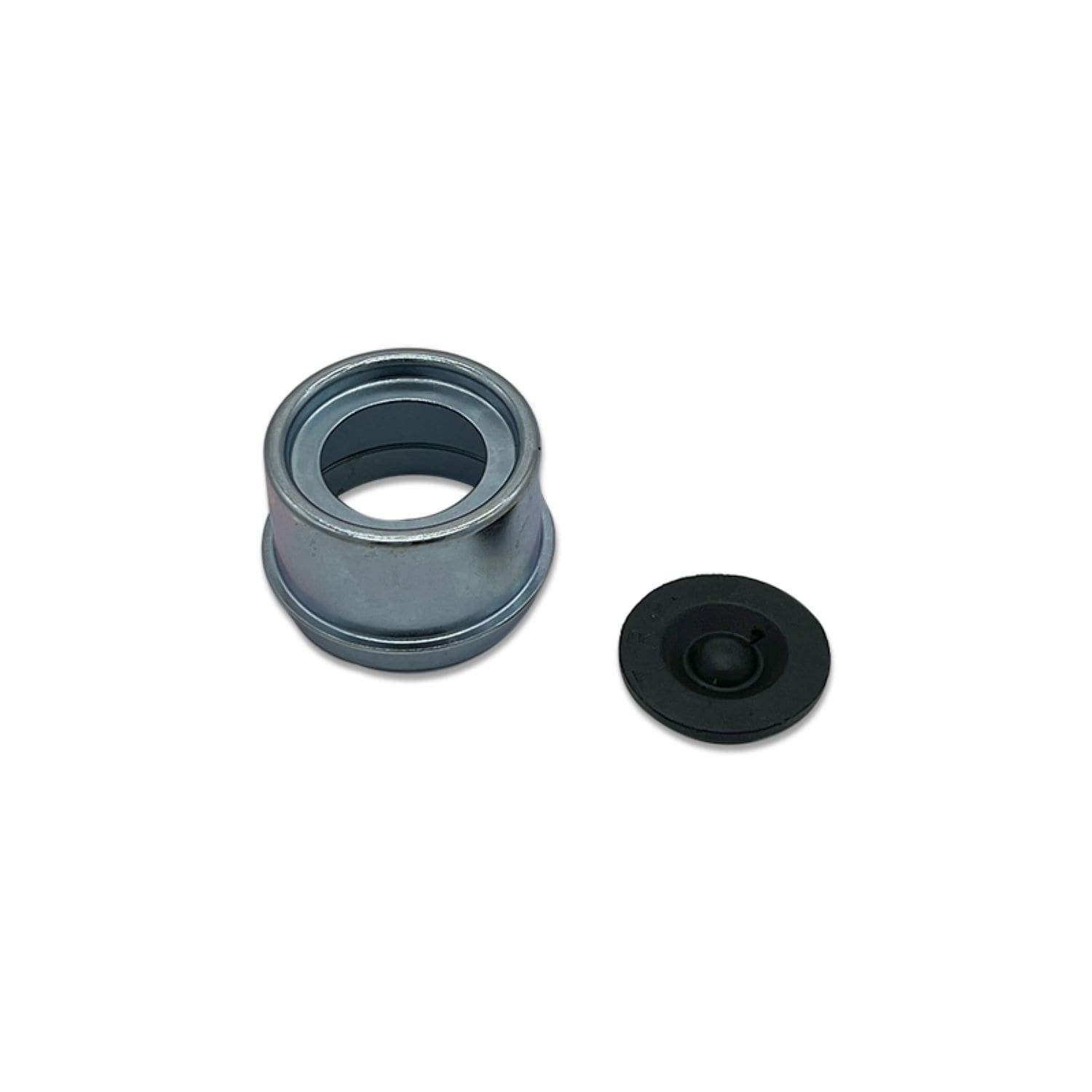 Tapa para polvo EZ Lube para remolque de carga de 2,000 lb y 3,500 lb - Plateado, diámetro de 1.988 pulgadas 851T