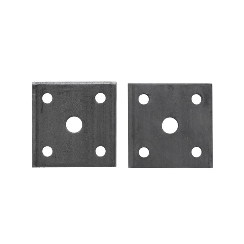 Placas de sujeción de resortes de acero negro para reparación de remolques - Paquete de 2, tamaño de 1.875 pulgadas, se ajusta a la mayoría de los ejes de remolques con capacidad de 2,000 lb 648T