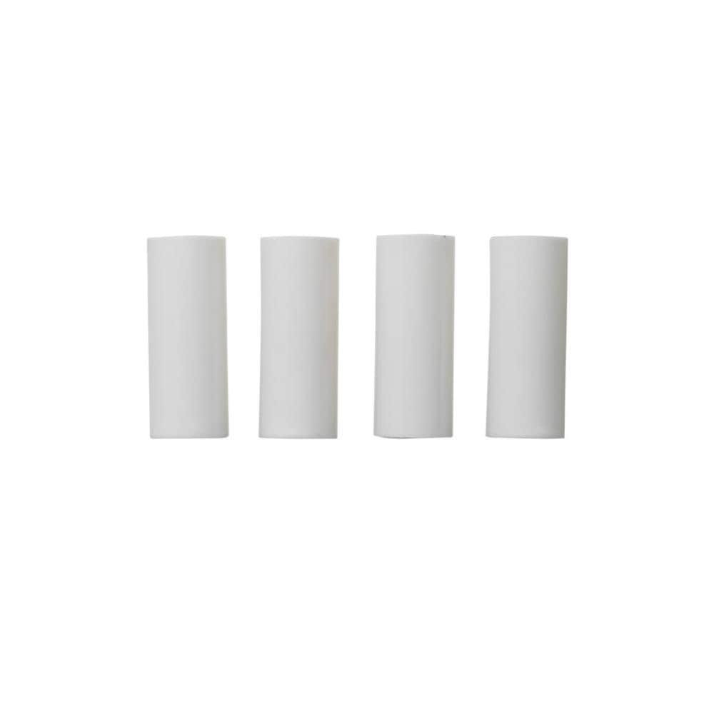 Bujes de resorte de PVC de 1.75 pulgadas para reparación de remolques - Paquete de 4, blanco, compatible con la mayoría de los resortes y ecualizadores de 1-3/4 pulgadas 521T