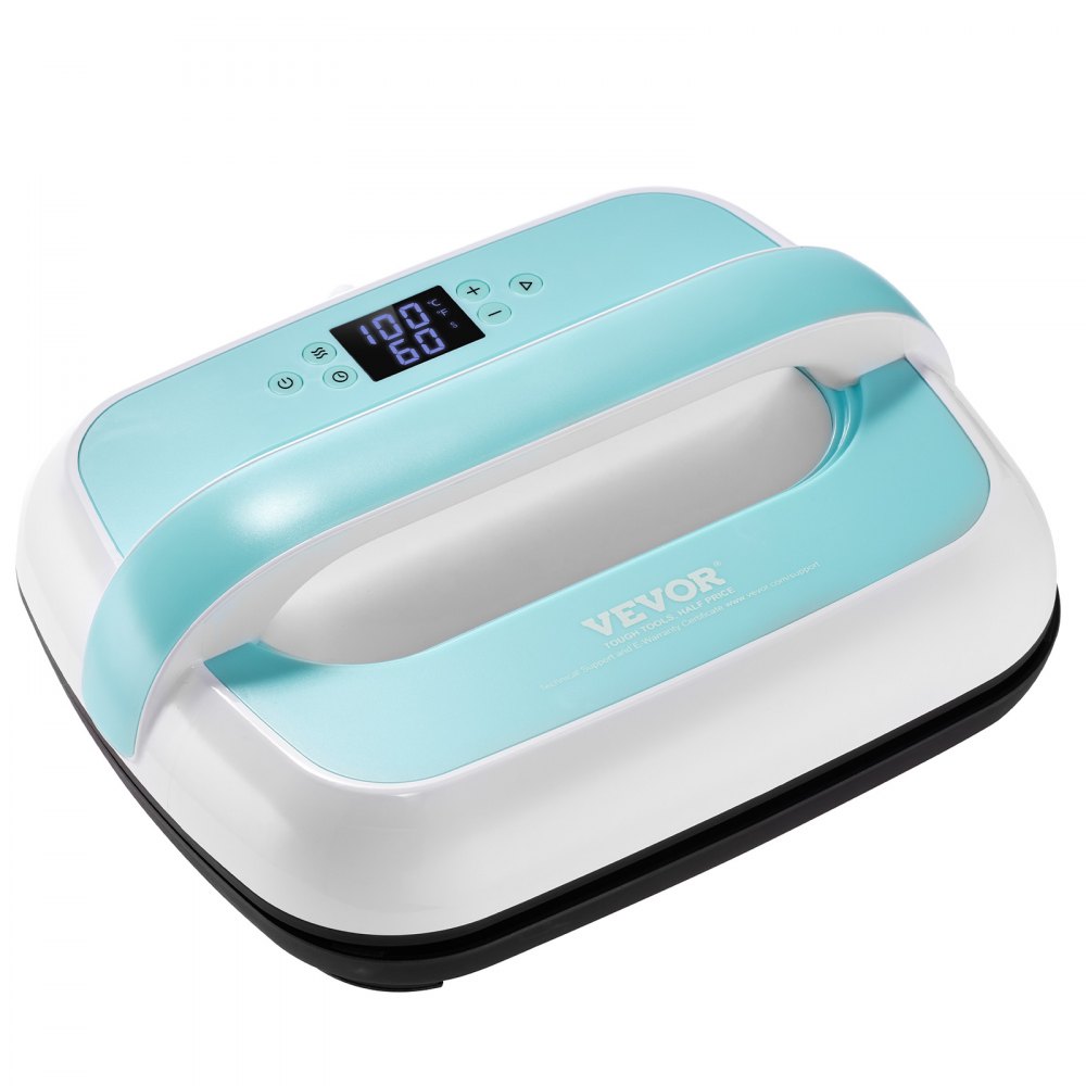 Heat Press Machine 12 x 10 in Portable Heat Transfer Machine Green+White - JYTHJLBS12102UF8PV1