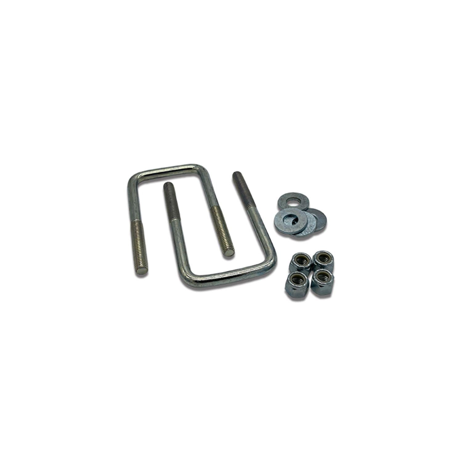 Kit de pernos cuadrados para remolque de mano - 3/8 pulgadas x 2-1/16 pulgadas x 4 pulgadas - Paquete de 4 - Acero recubierto de zinc - Ensamble de reparación para remolque 516T